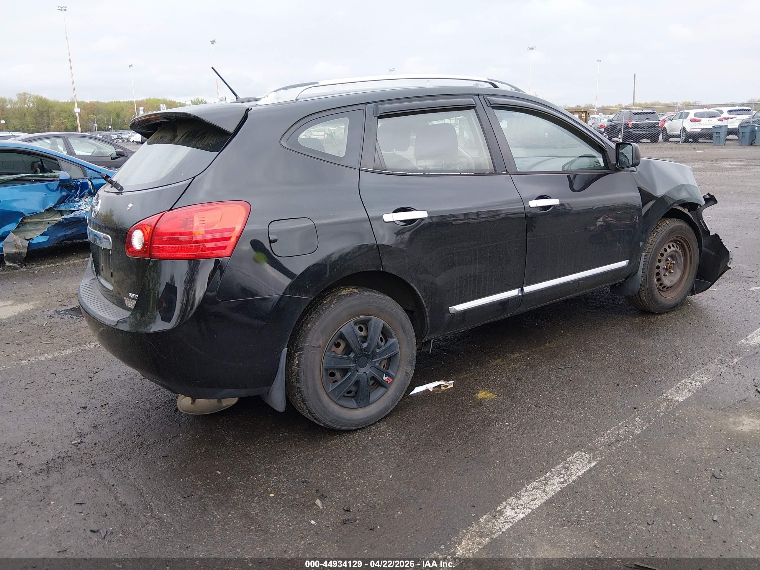 2014 Nissan Rogue Select S Черный vin: JN8AS5MV7EW708028