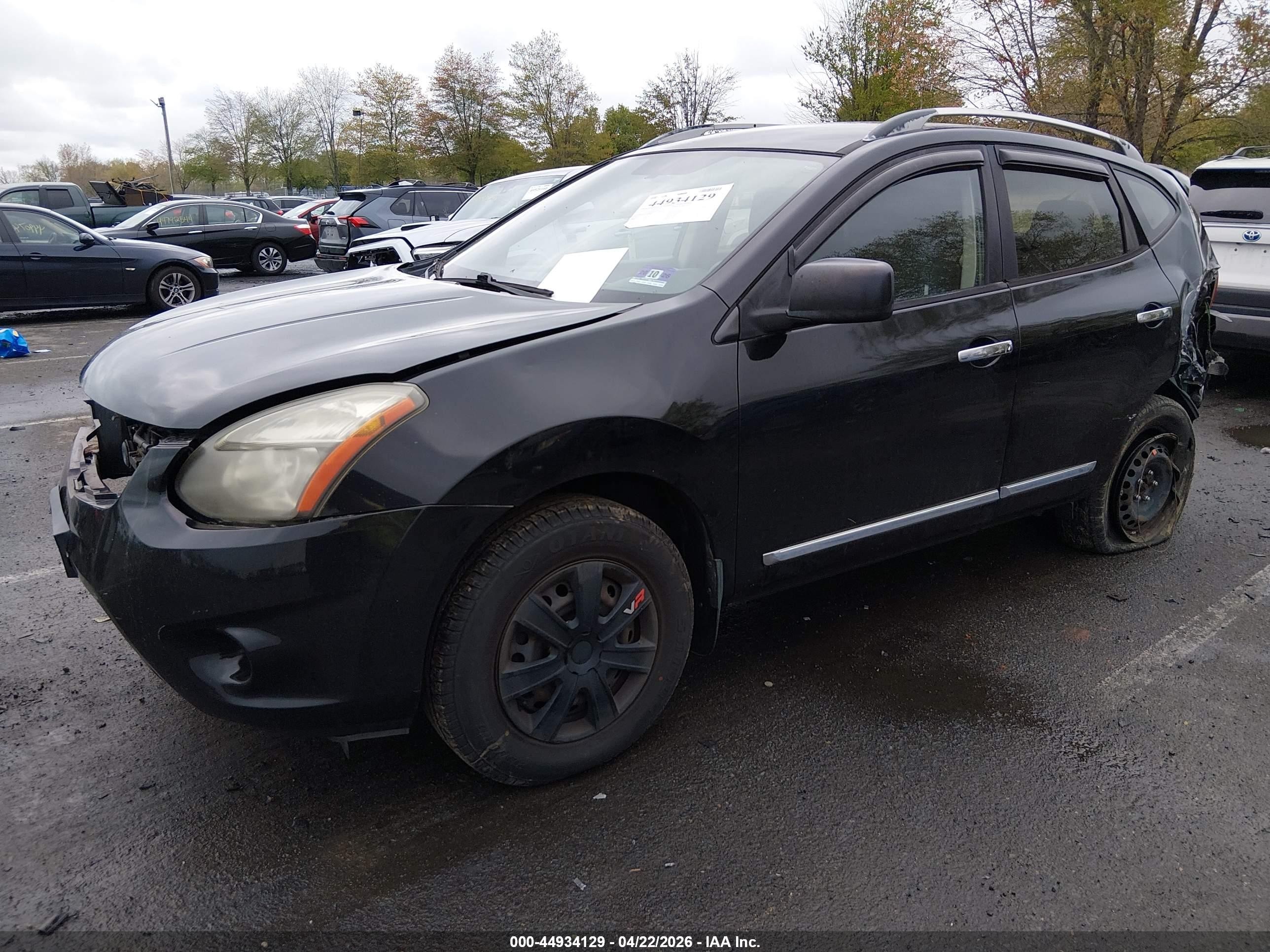 2014 Nissan Rogue Select S Черный vin: JN8AS5MV7EW708028