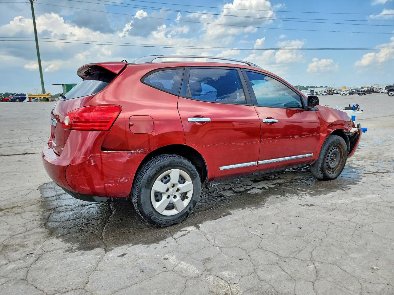 2014 Nissan Rogue Select S Burgundy vin: JN8AS5MV7EW710202