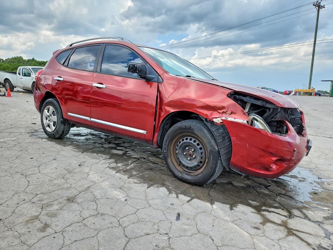 2014 Nissan Rogue Select S Burgundy vin: JN8AS5MV7EW710202