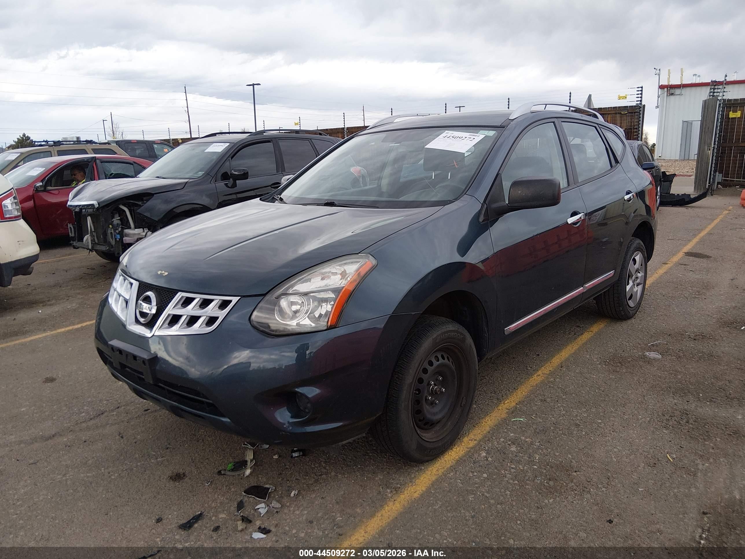 2014 Nissan Rogue Select S Blue vin: JN8AS5MV7EW722222
