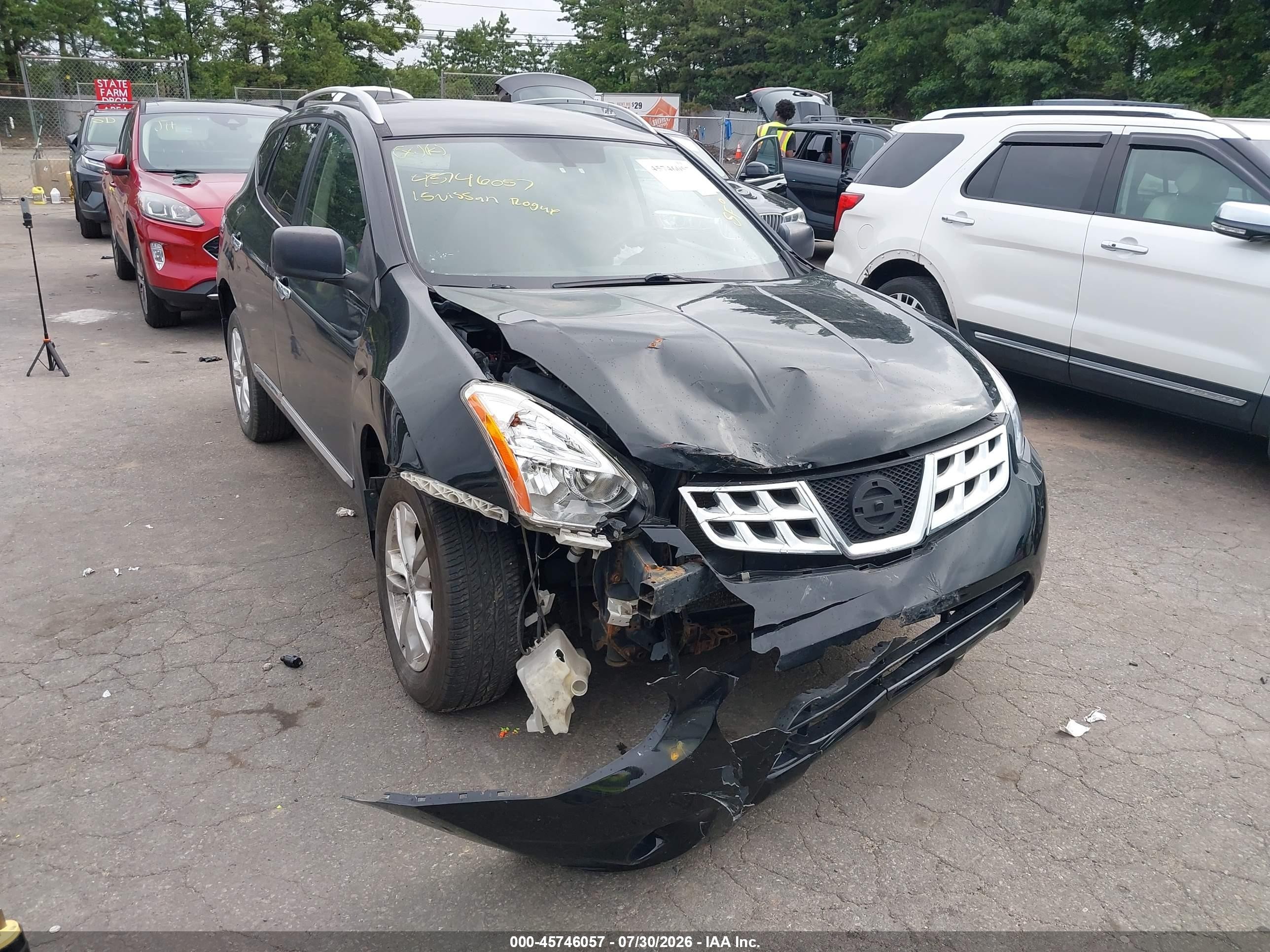 2015 Nissan Rogue Select S Black vin: JN8AS5MV7FW255210