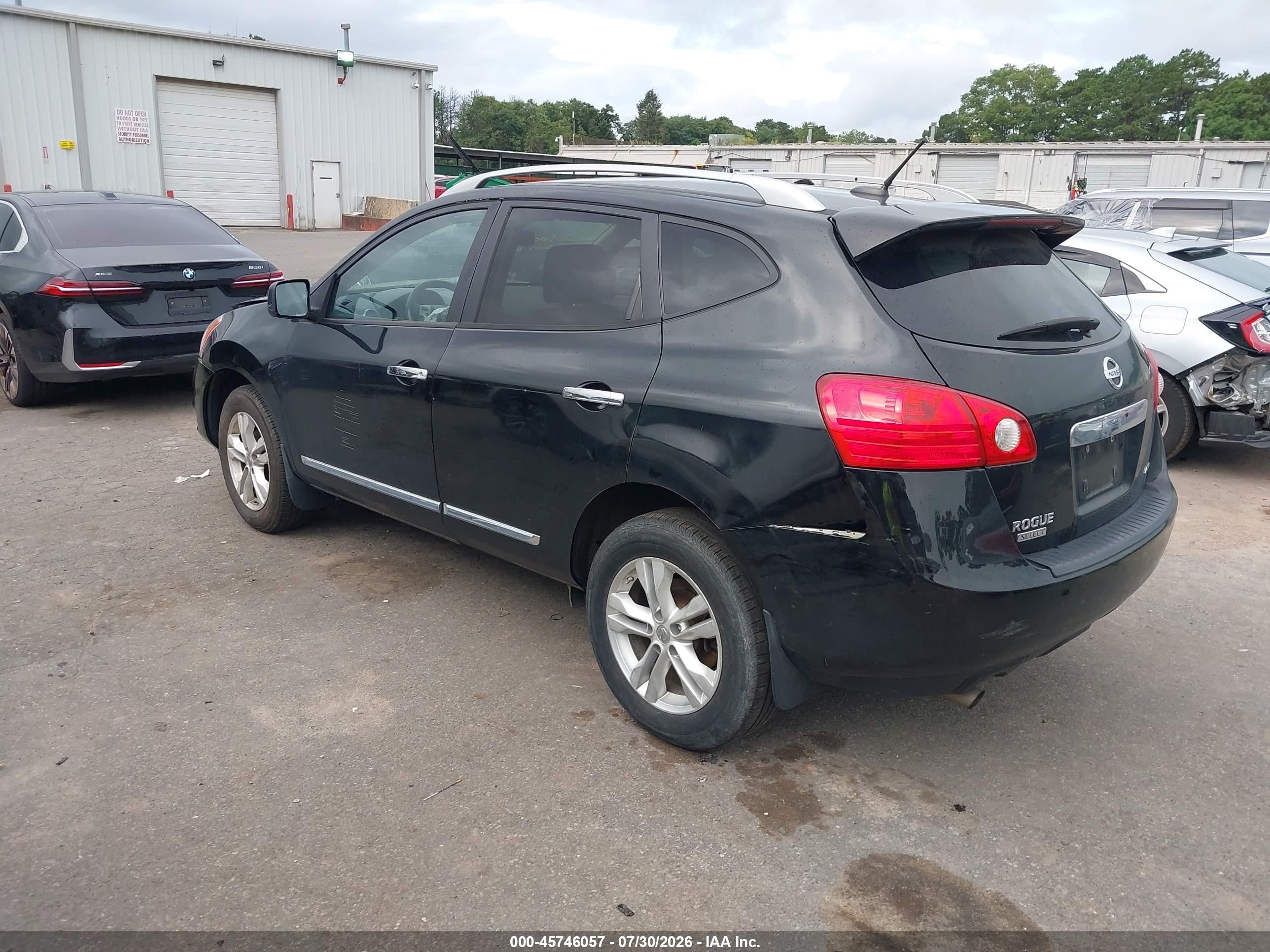 2015 Nissan Rogue Select S Black vin: JN8AS5MV7FW255210