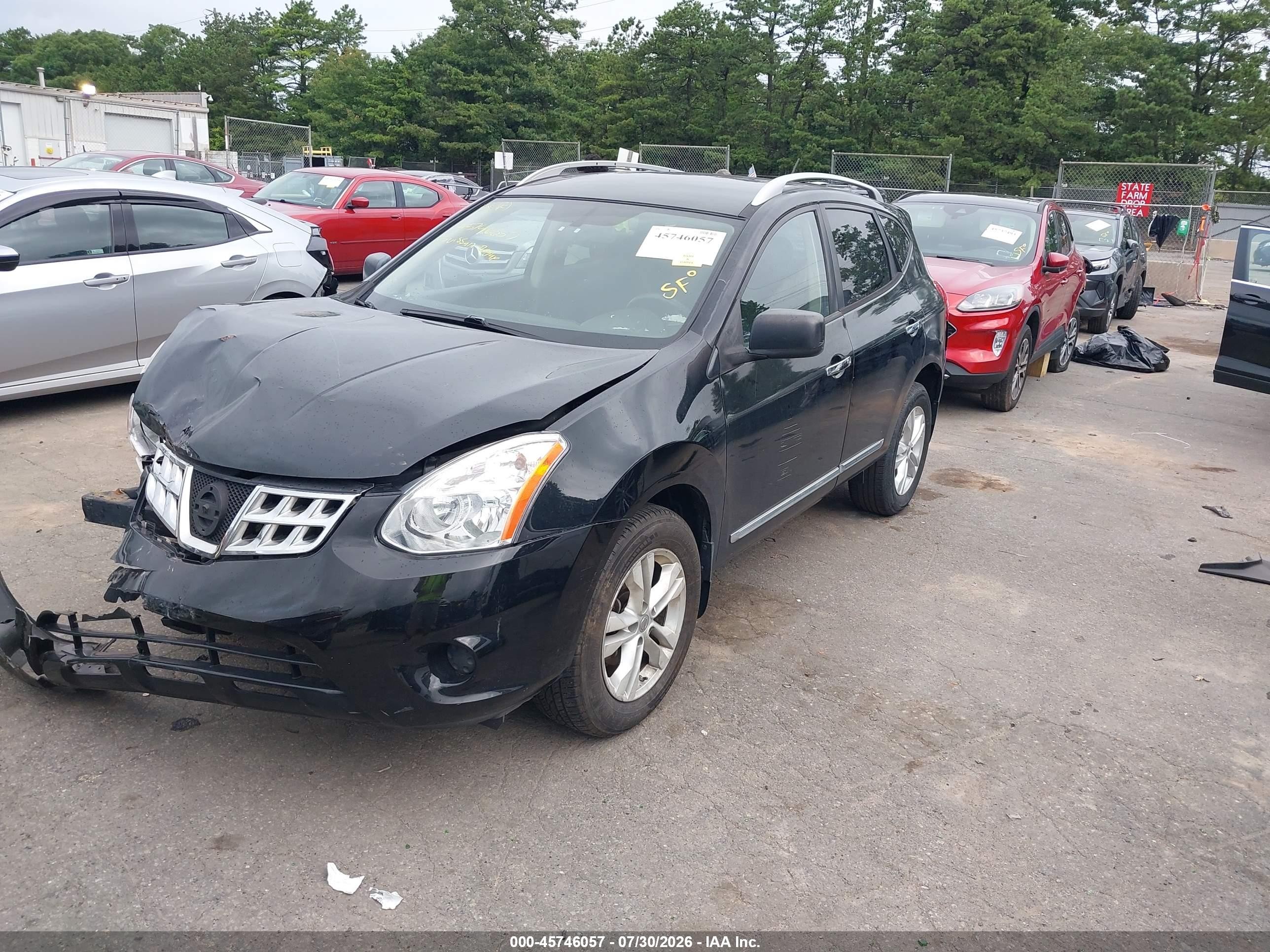 2015 Nissan Rogue Select S Black vin: JN8AS5MV7FW255210