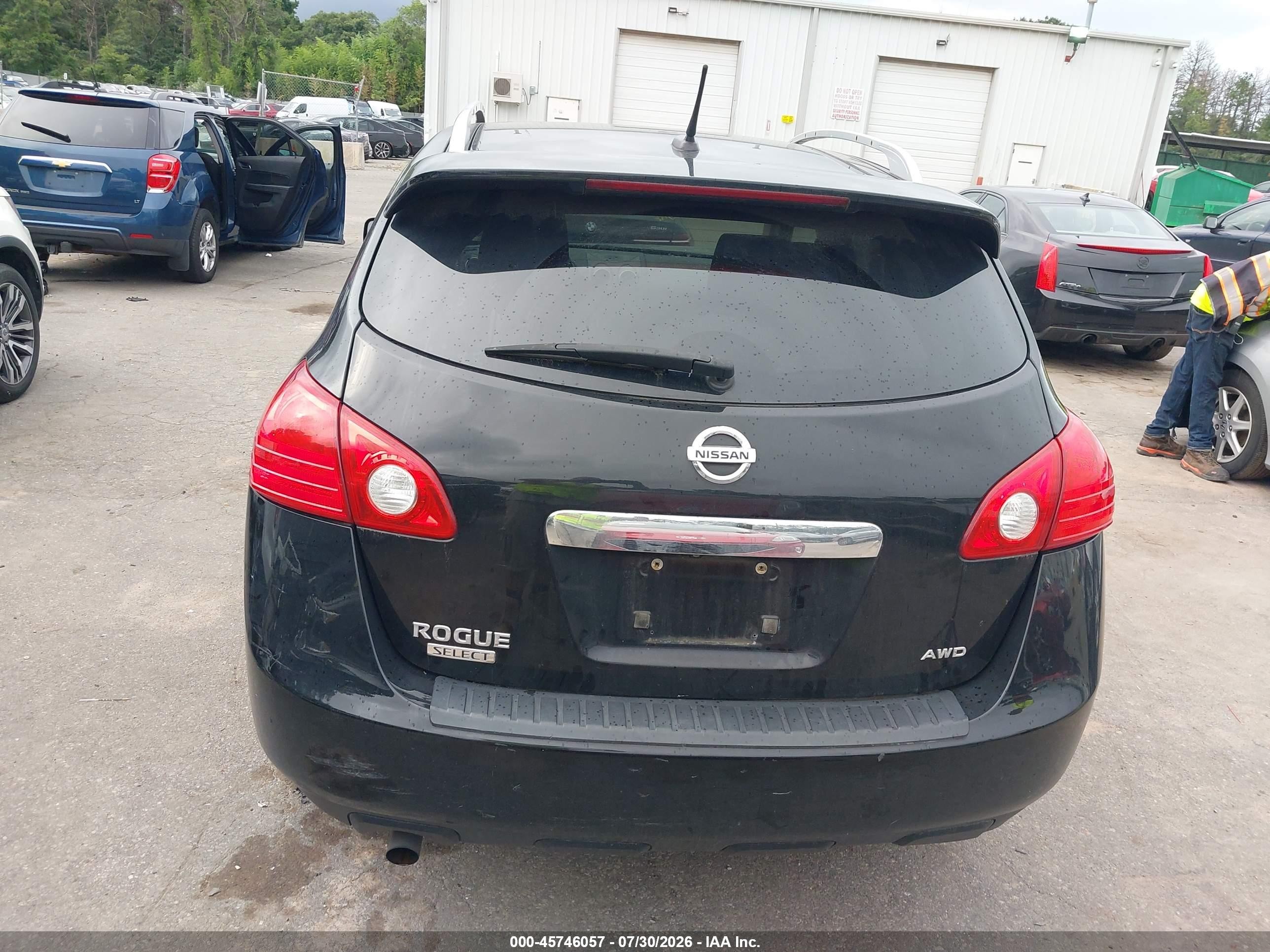 2015 Nissan Rogue Select S Black vin: JN8AS5MV7FW255210