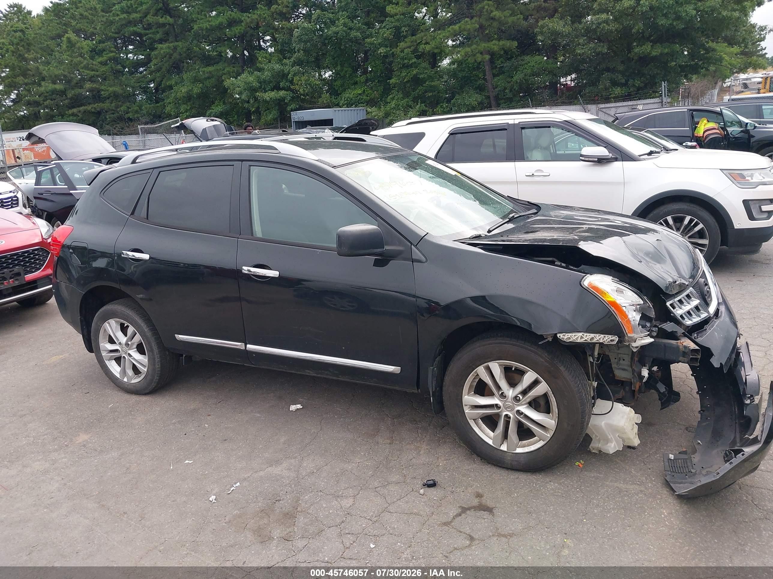 2015 Nissan Rogue Select S Black vin: JN8AS5MV7FW255210