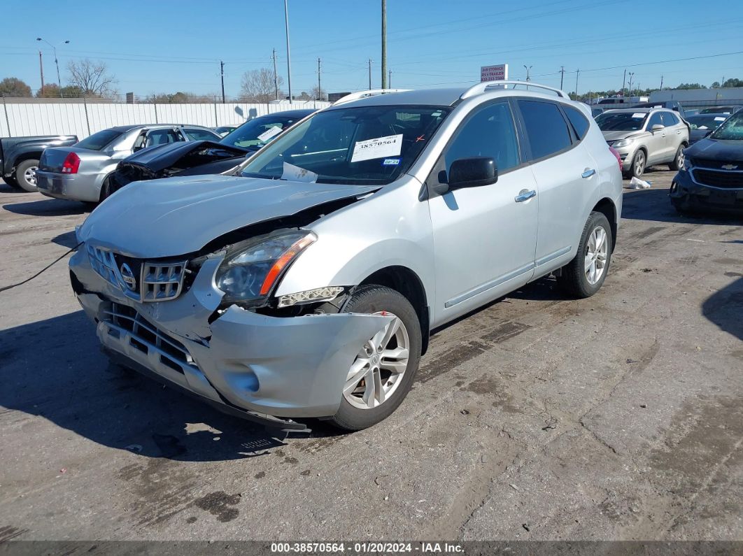 2015 Nissan Rogue Select S Silver vin: JN8AS5MV7FW760826