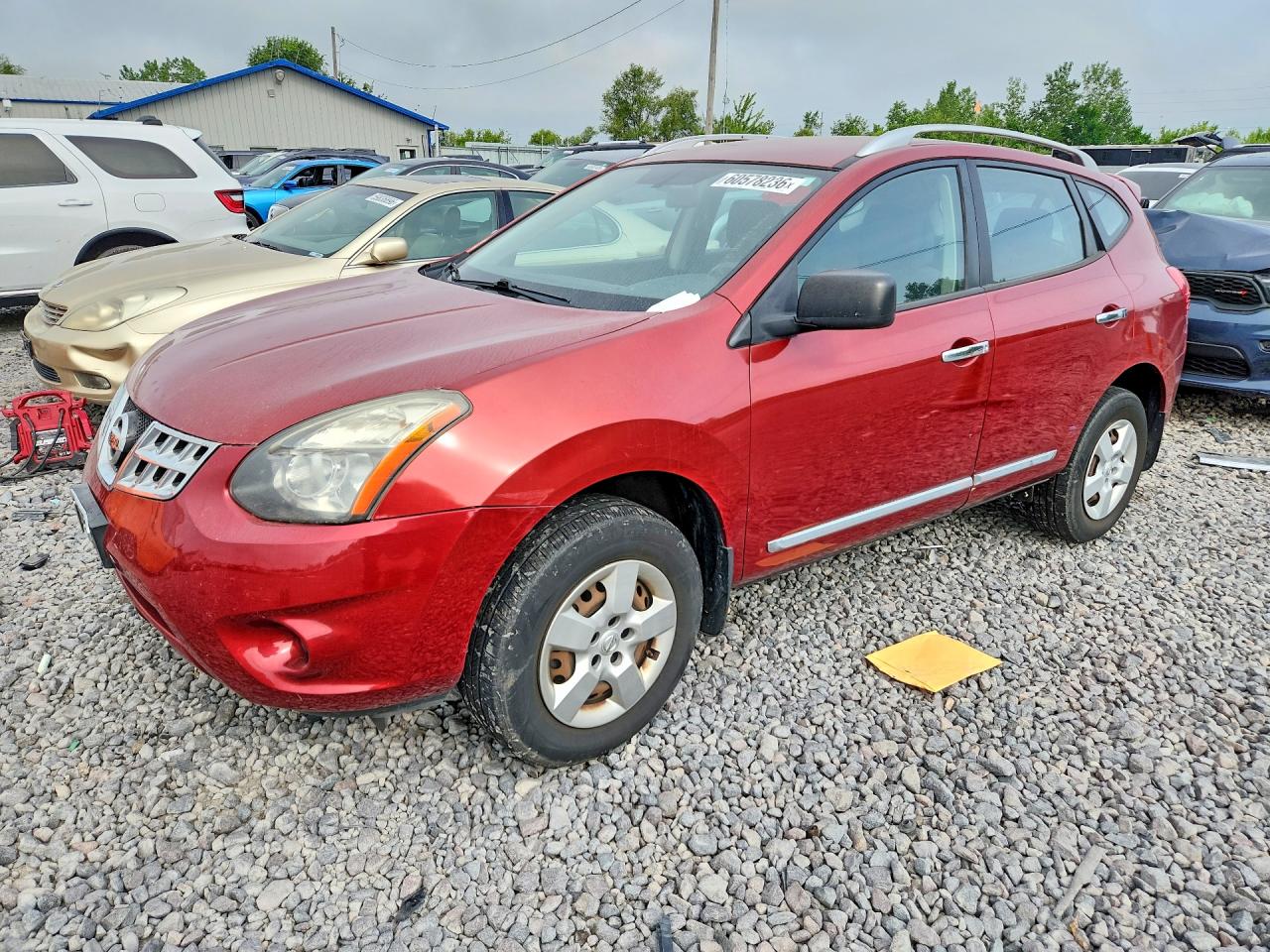 2015 Nissan Rogue Select S Red vin: JN8AS5MV7FW763600