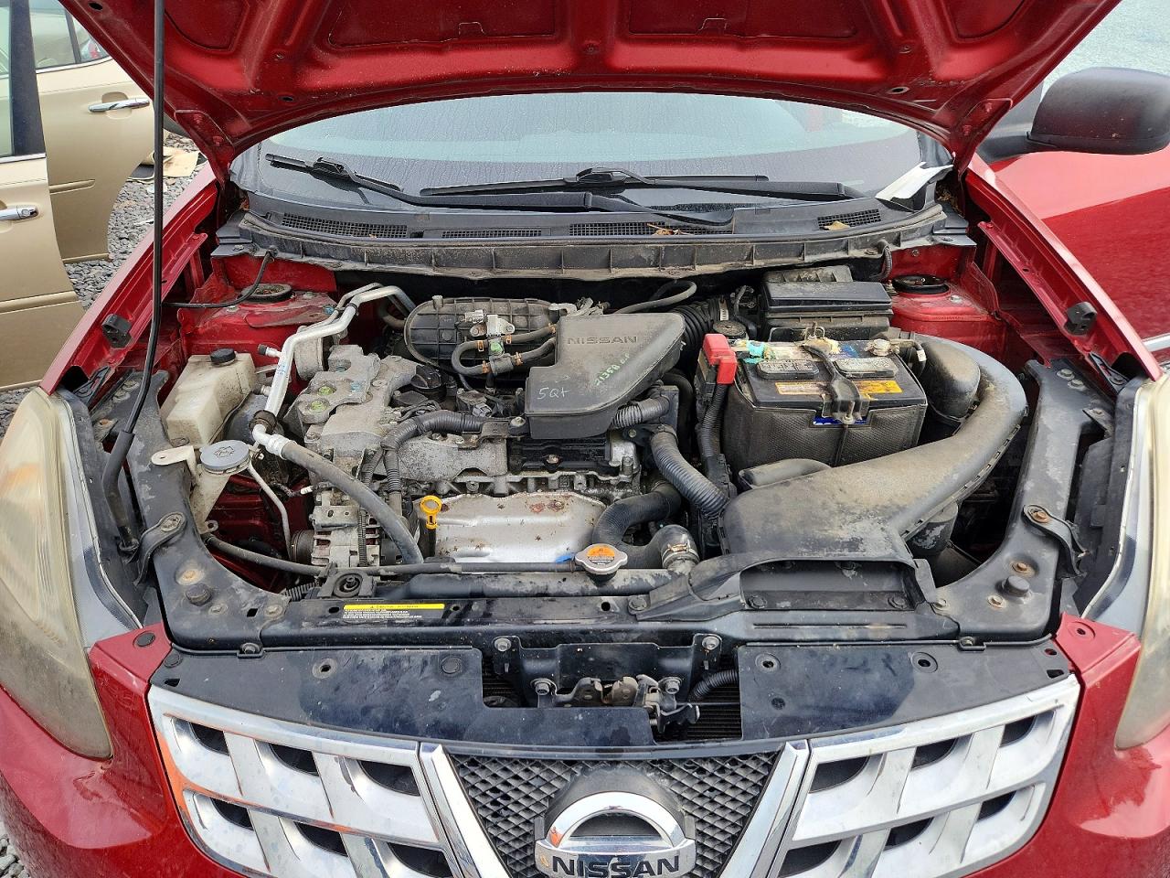 2015 Nissan Rogue Select S Red vin: JN8AS5MV7FW763600