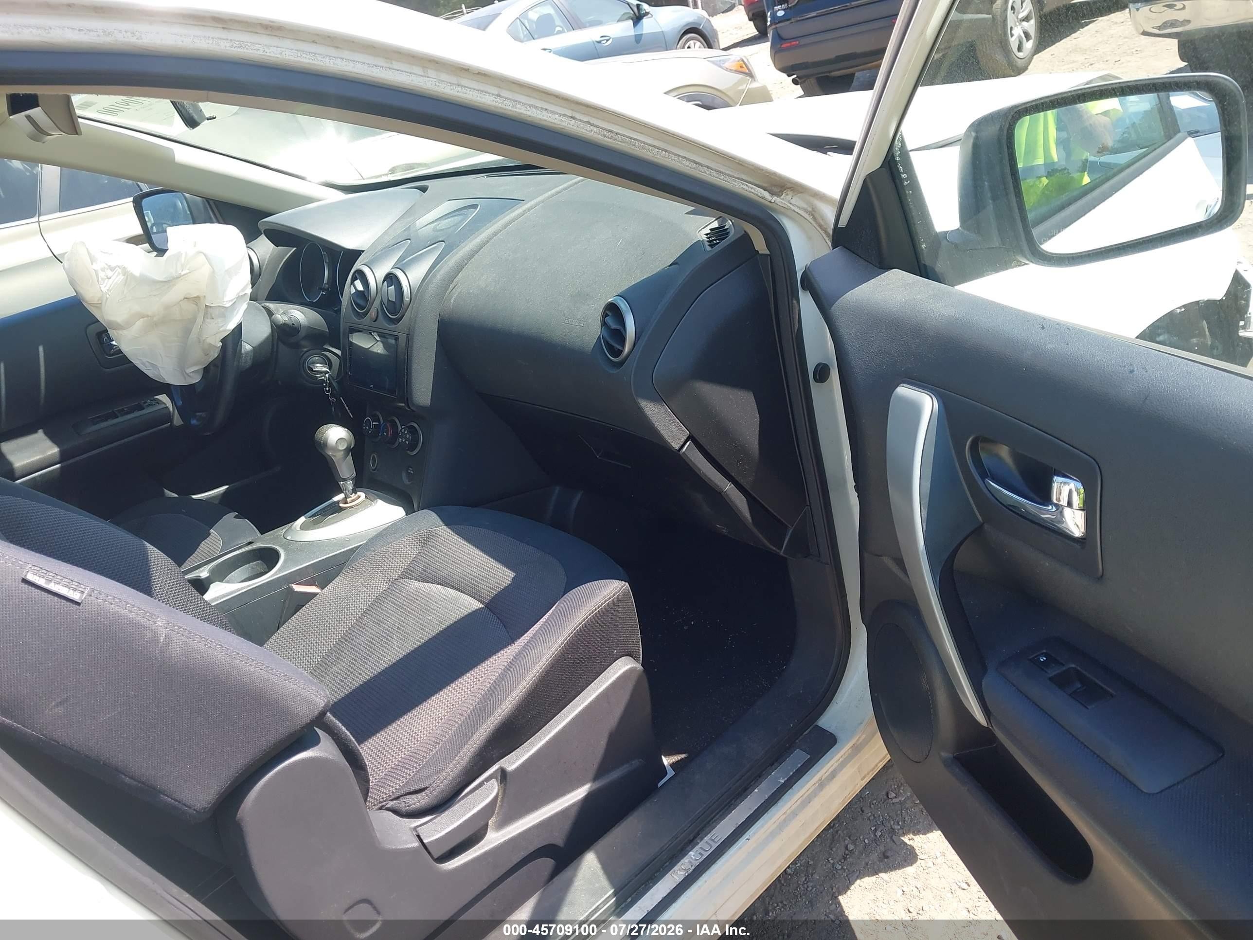 2010 Nissan Rogue Sl White vin: JN8AS5MV8AW100237