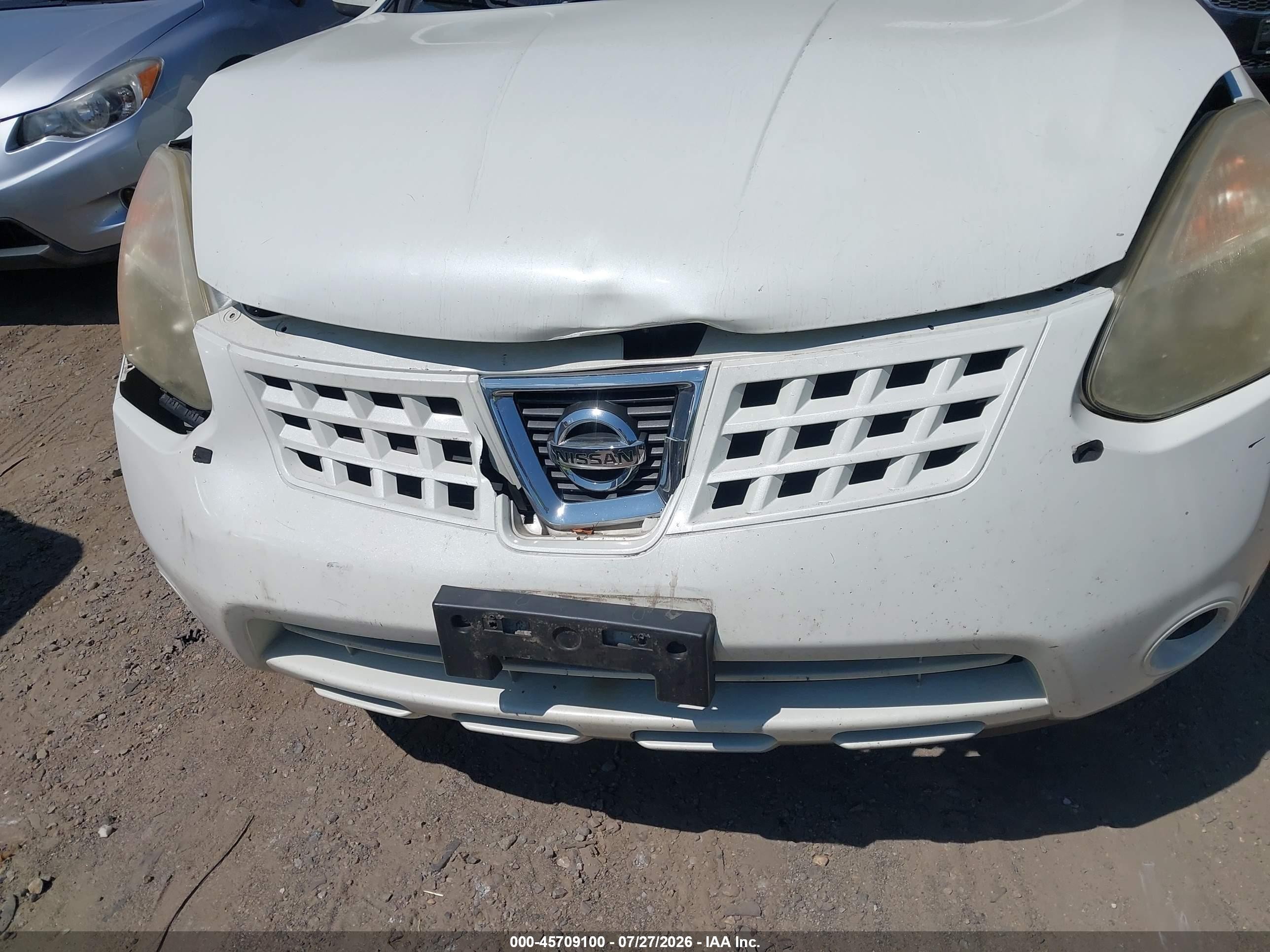 2010 Nissan Rogue Sl White vin: JN8AS5MV8AW100237
