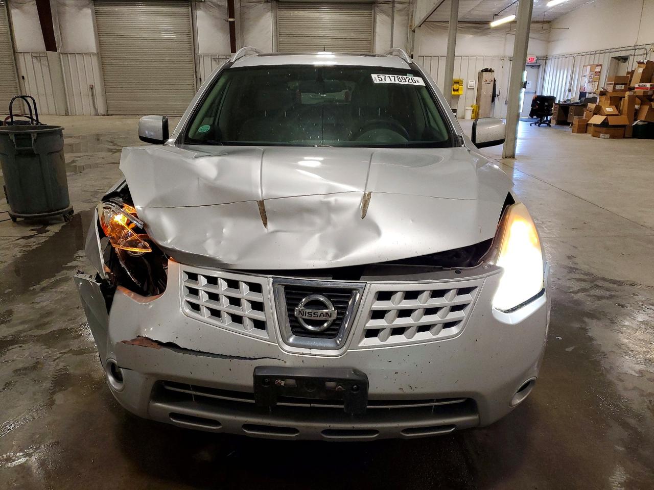 2010 Nissan Rogue S Silver vin: JN8AS5MV8AW104272