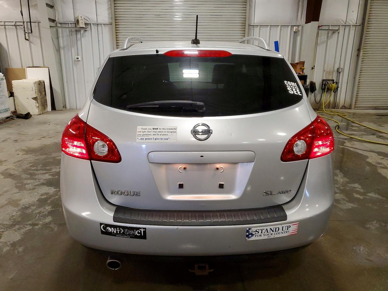 2010 Nissan Rogue S Silver vin: JN8AS5MV8AW104272