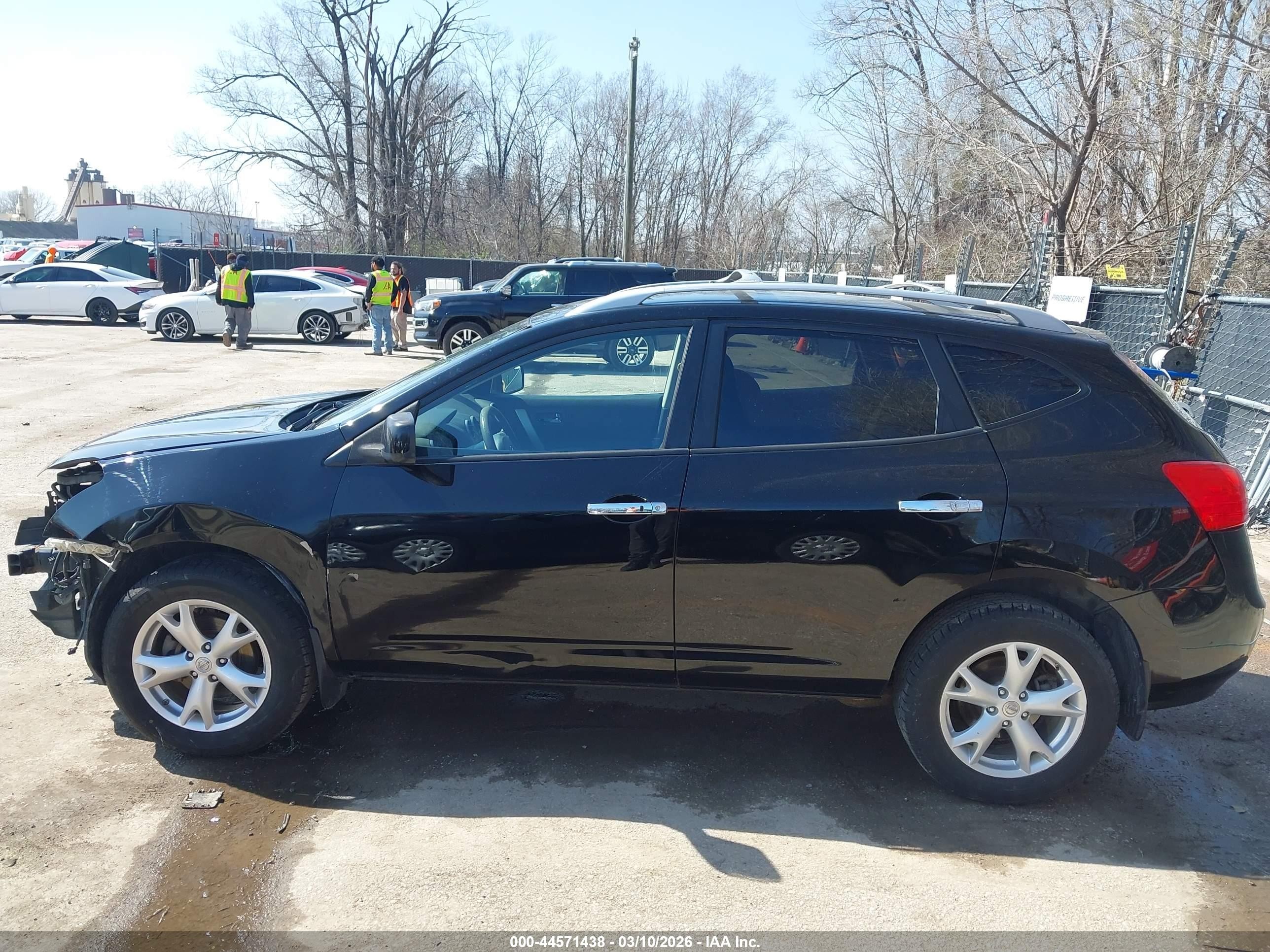 2010 Nissan Rogue Sl Черный vin: JN8AS5MV8AW600303
