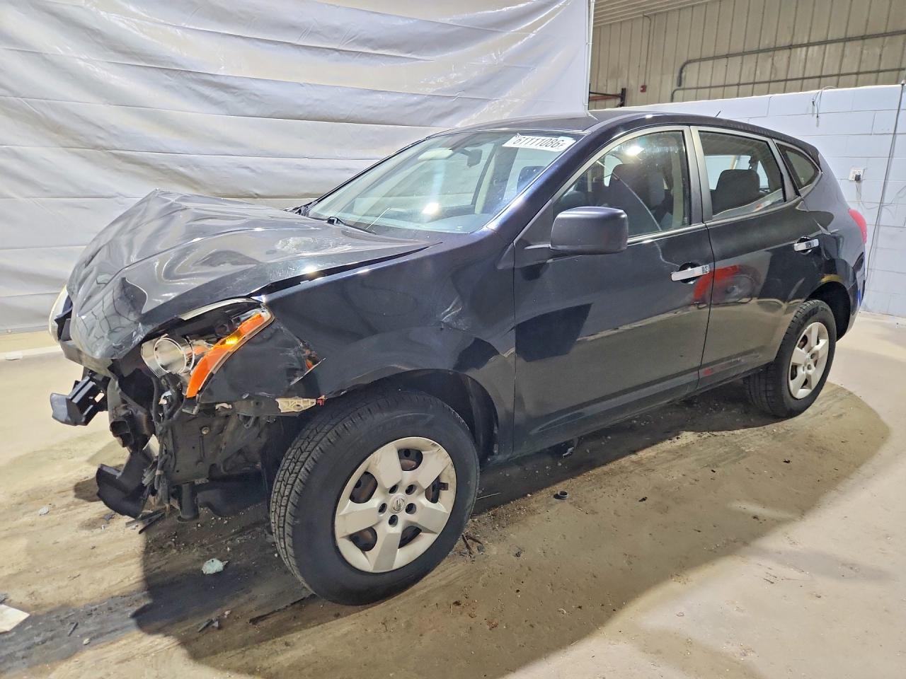 2010 Nissan Rogue S Black vin: JN8AS5MV8AW608580