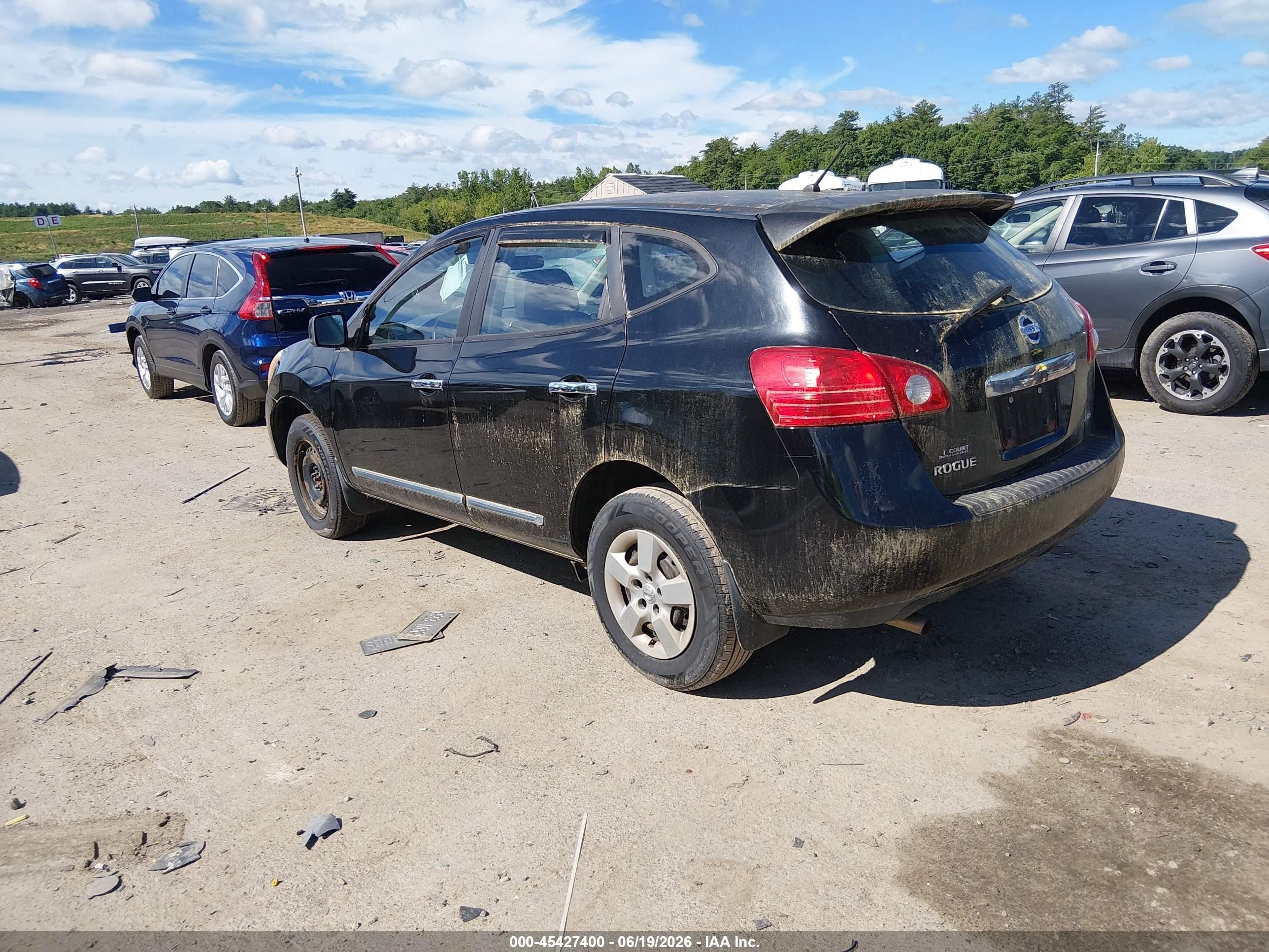 2011 Nissan Rogue S Black vin: JN8AS5MV8BW278229