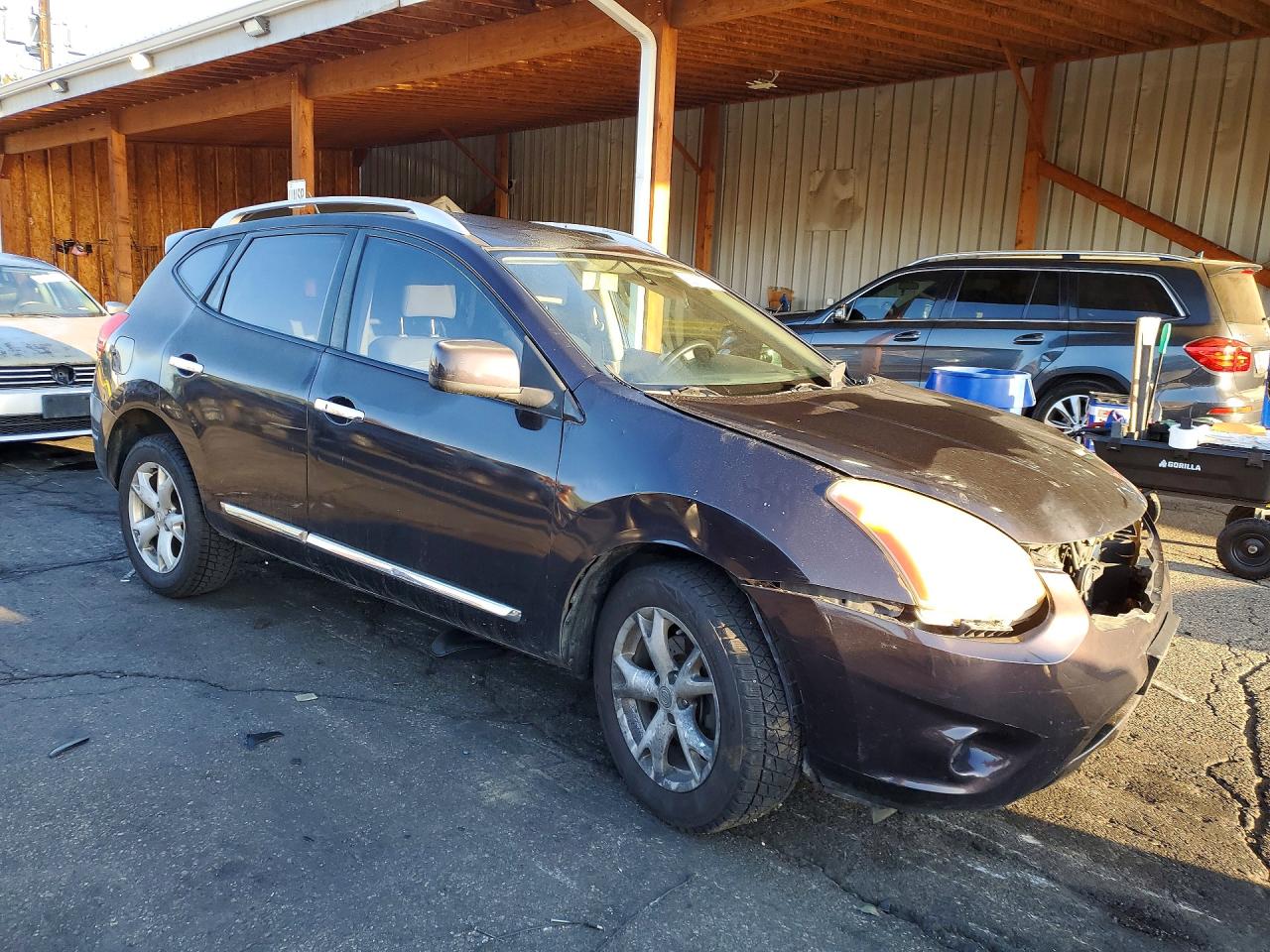 2011 Nissan Rogue S Brown vin: JN8AS5MV8BW283639