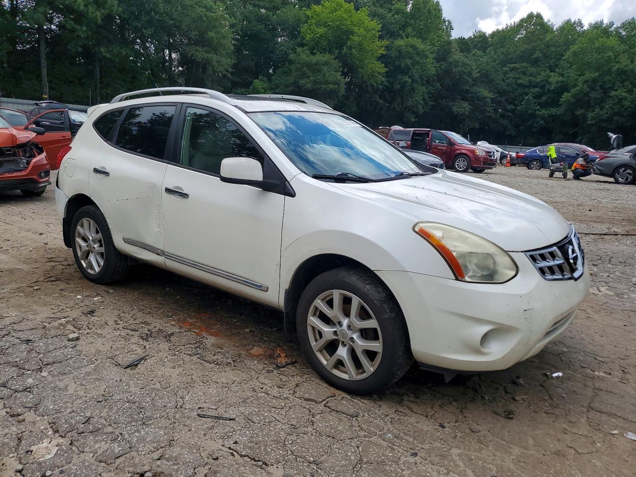 2011 Nissan Rogue S White vin: JN8AS5MV8BW284595