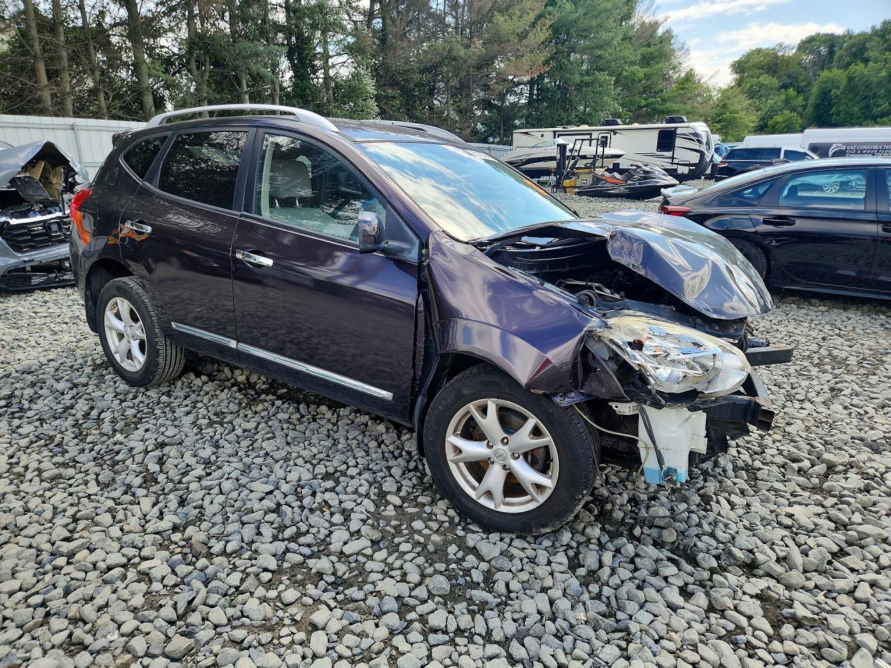 2011 Nissan Rogue S Фиолетовый vin: JN8AS5MV8BW289344