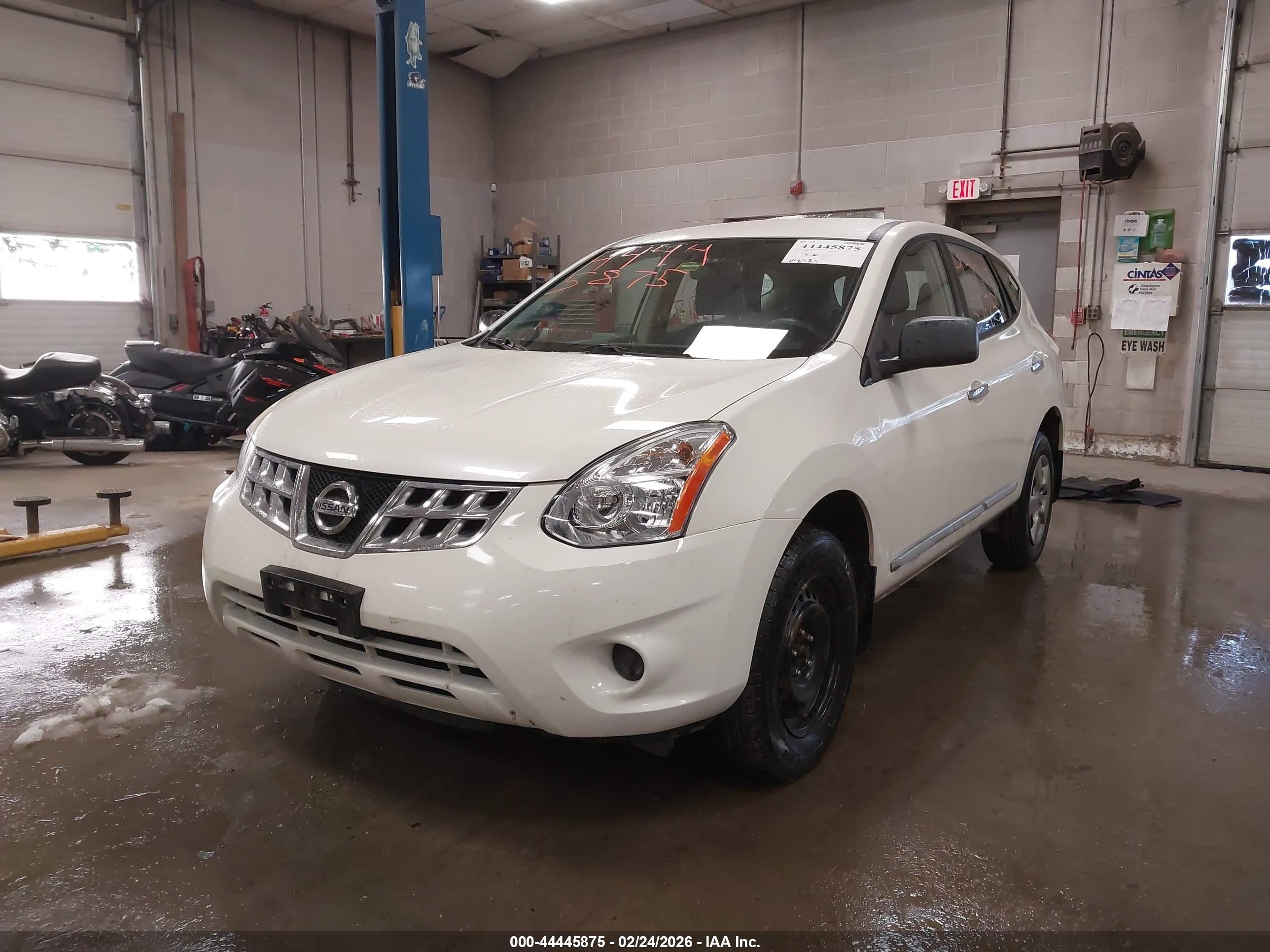 2011 Nissan Rogue S White vin: JN8AS5MV8BW297251