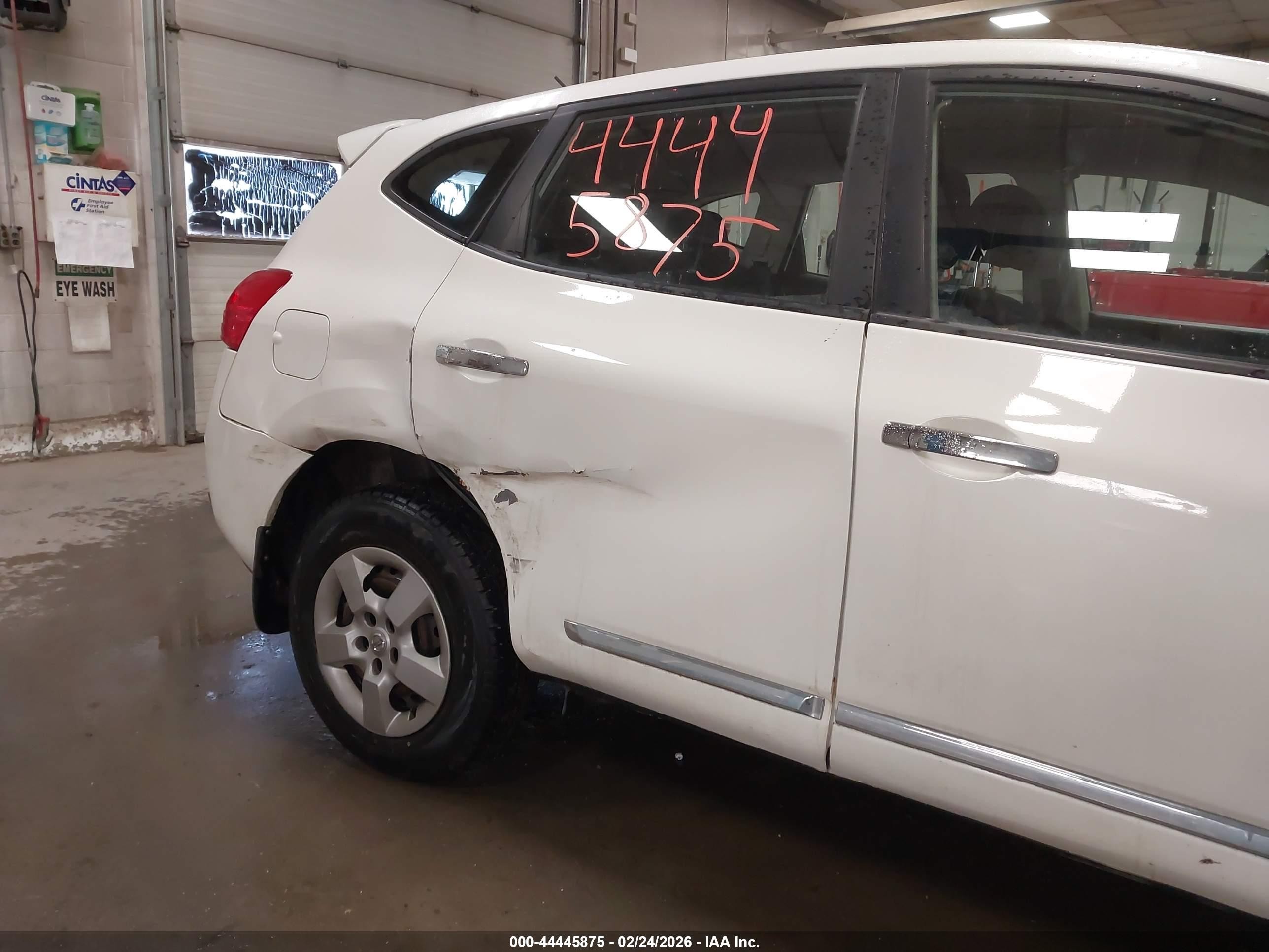 2011 Nissan Rogue S White vin: JN8AS5MV8BW297251