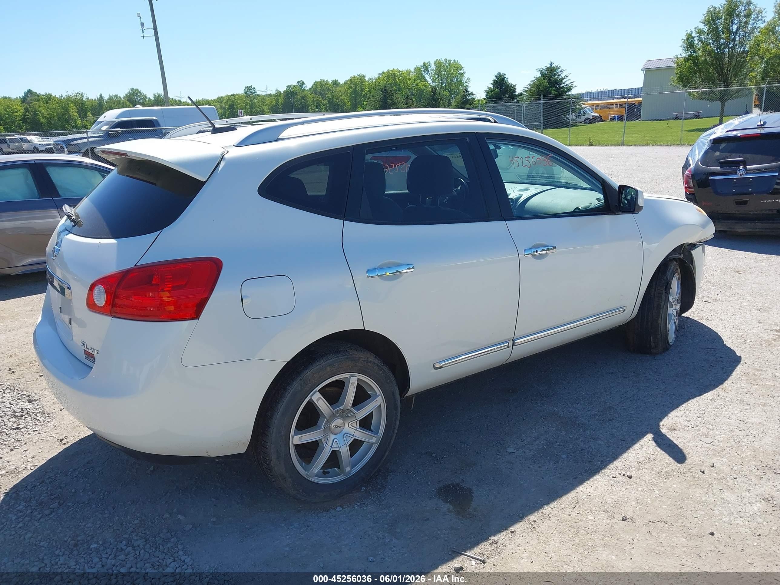 2011 Nissan Rogue Sv White vin: JN8AS5MV8BW305347