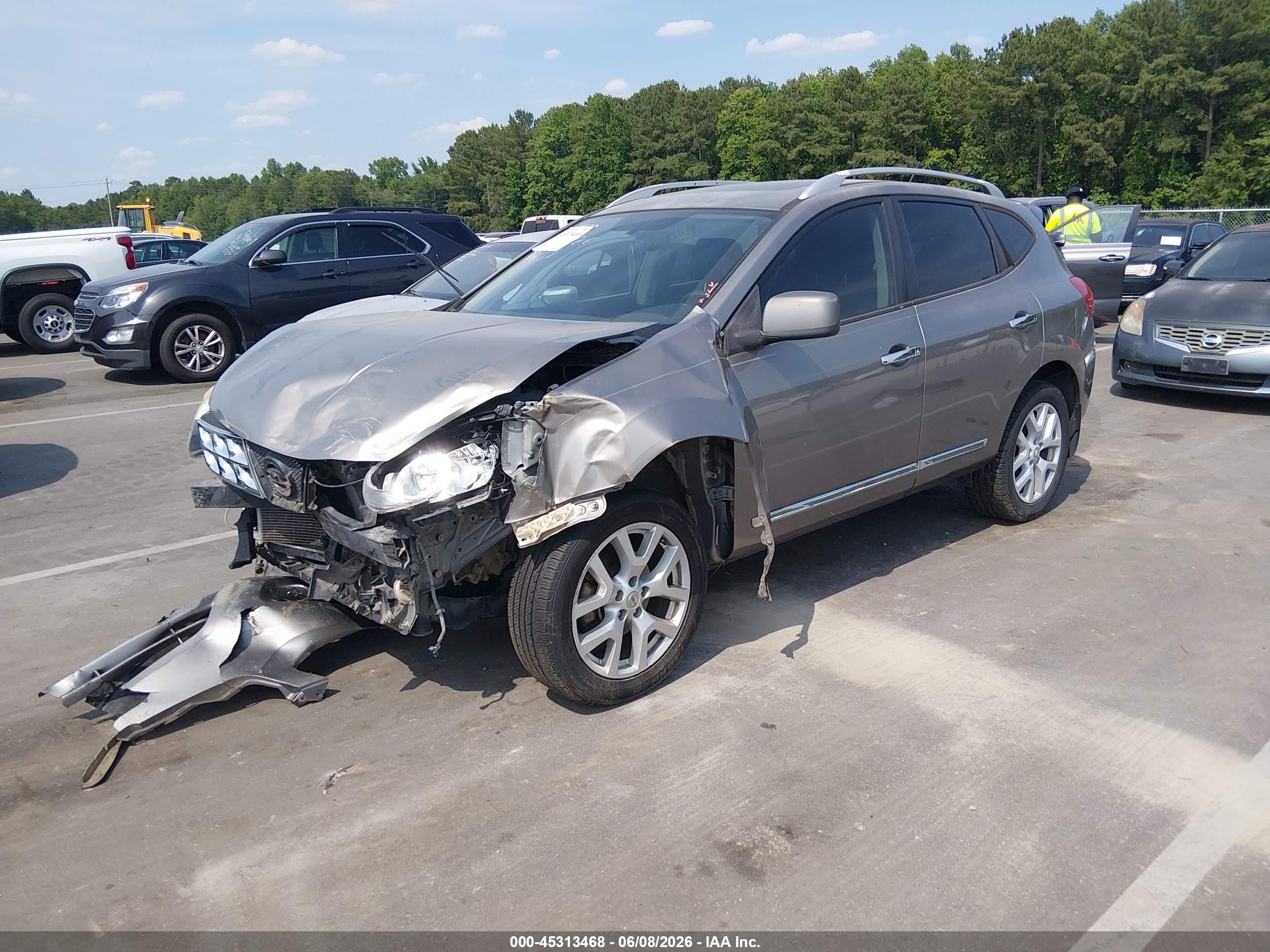 2011 Nissan Rogue Sv Silver vin: JN8AS5MV8BW669431