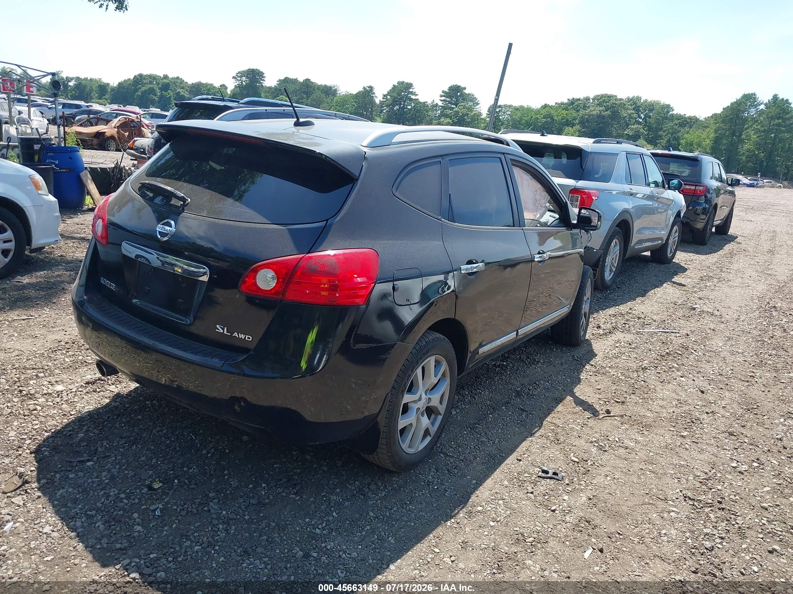 2011 Nissan Rogue Sv Black vin: JN8AS5MV8BW671213