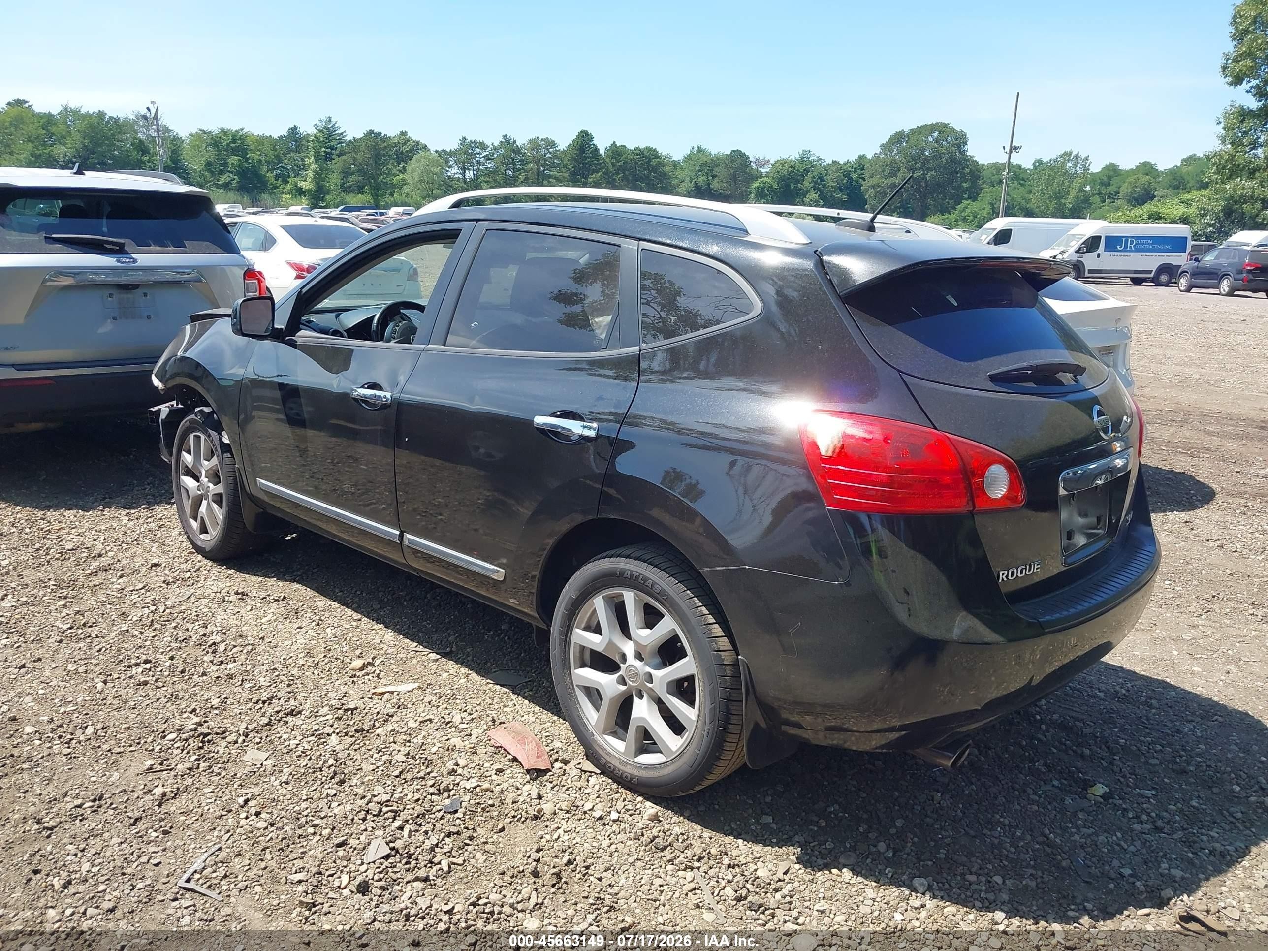 2011 Nissan Rogue Sv Black vin: JN8AS5MV8BW671213