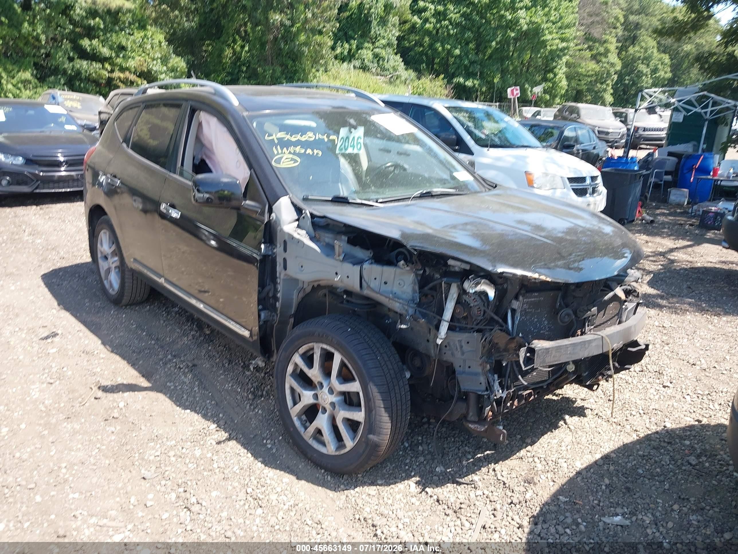 2011 Nissan Rogue Sv Black vin: JN8AS5MV8BW671213