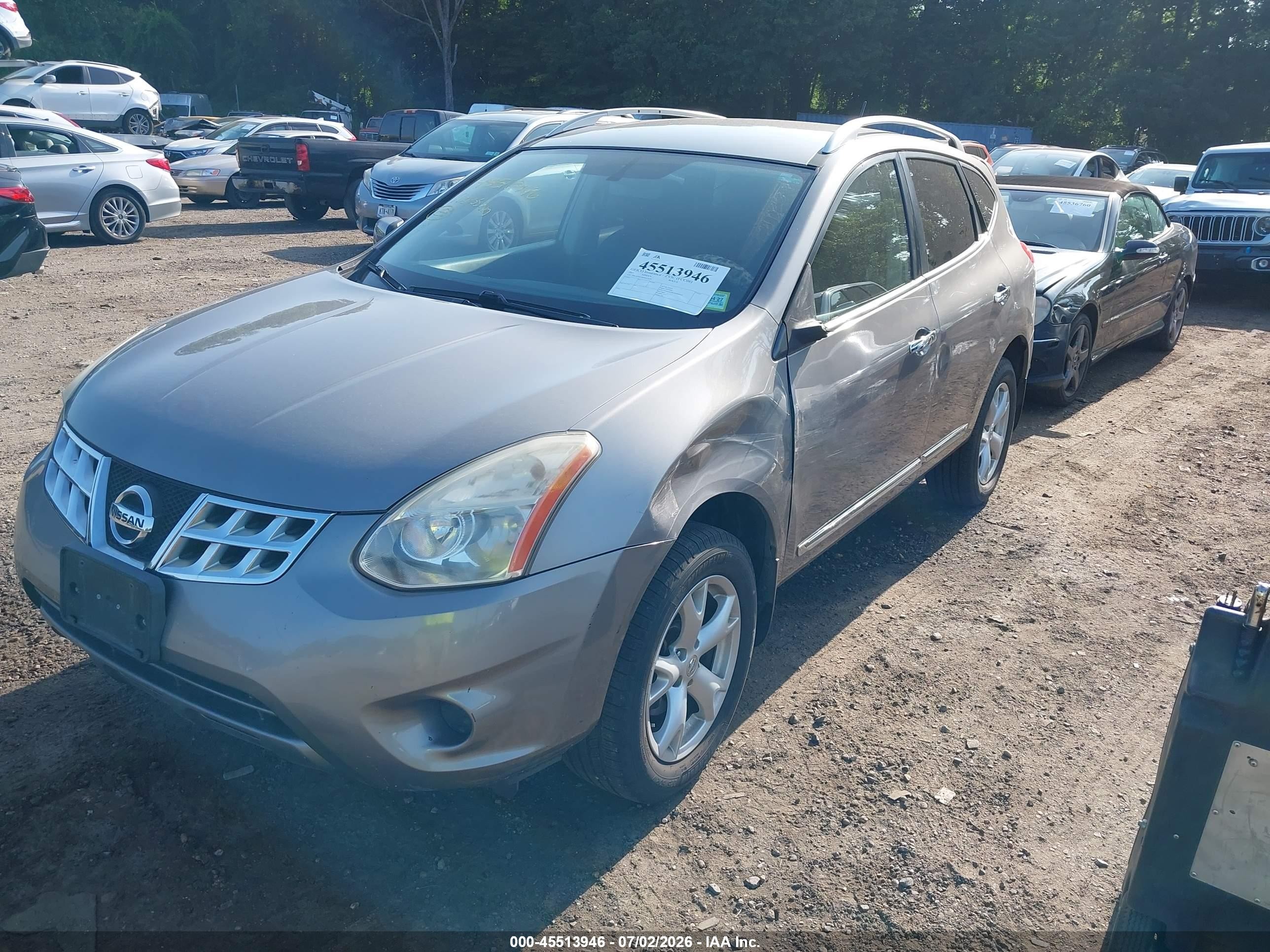 2011 Nissan Rogue Sv Gray vin: JN8AS5MV8BW672670
