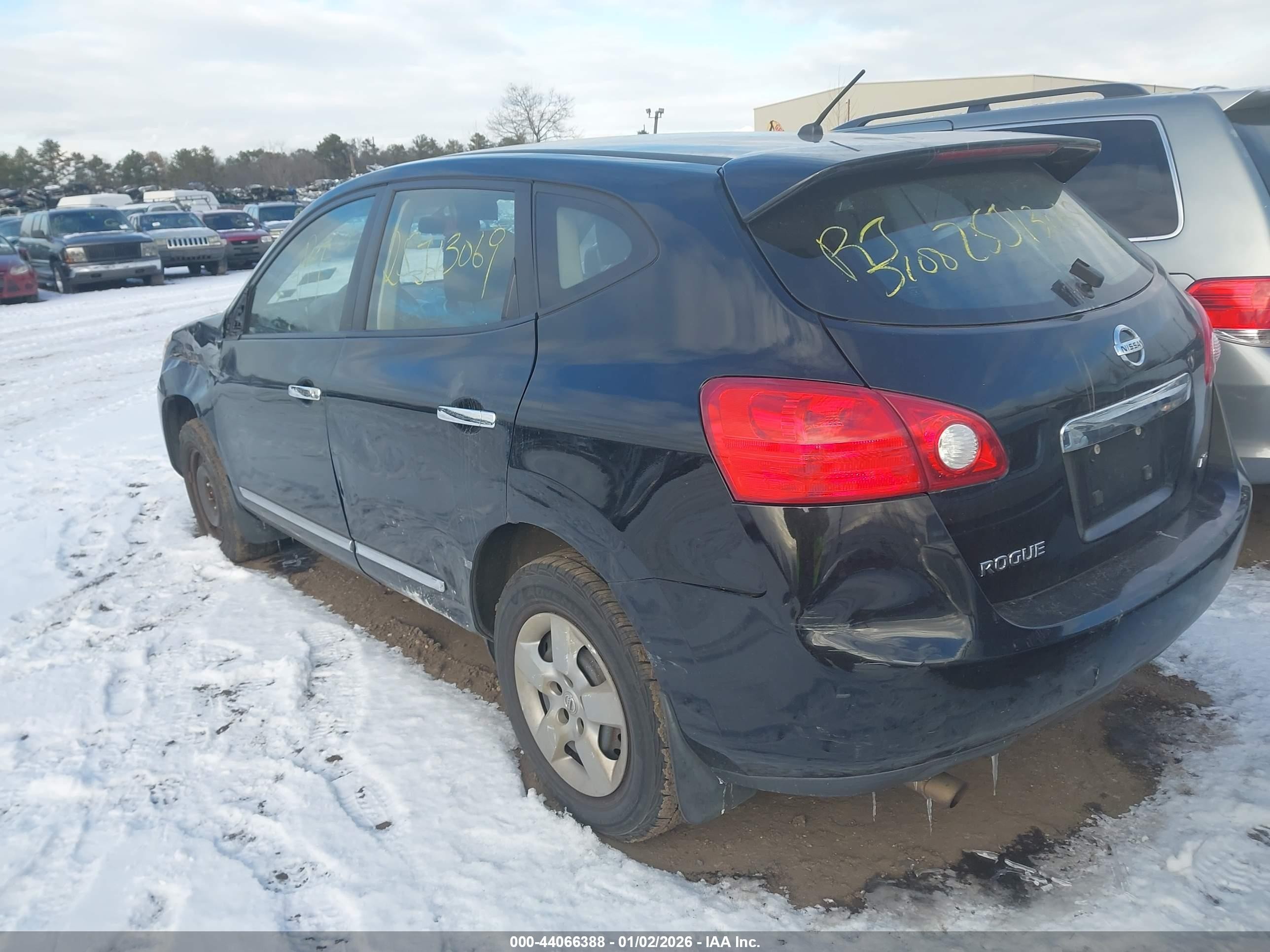 2011 Nissan Rogue S Black vin: JN8AS5MV8BW672958