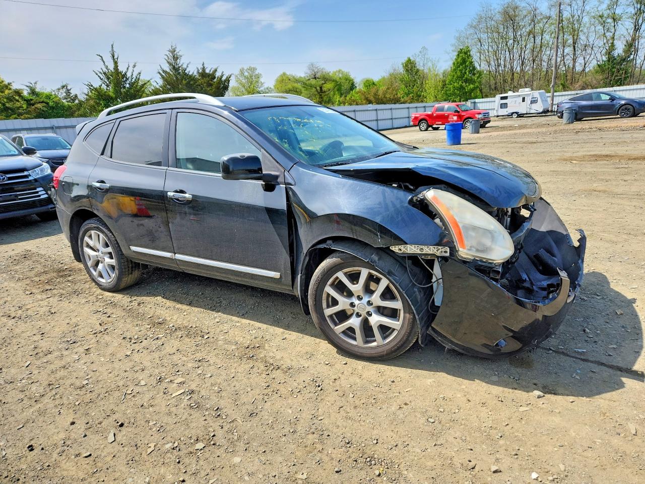 2011 Nissan Rogue S Black vin: JN8AS5MV8BW674855