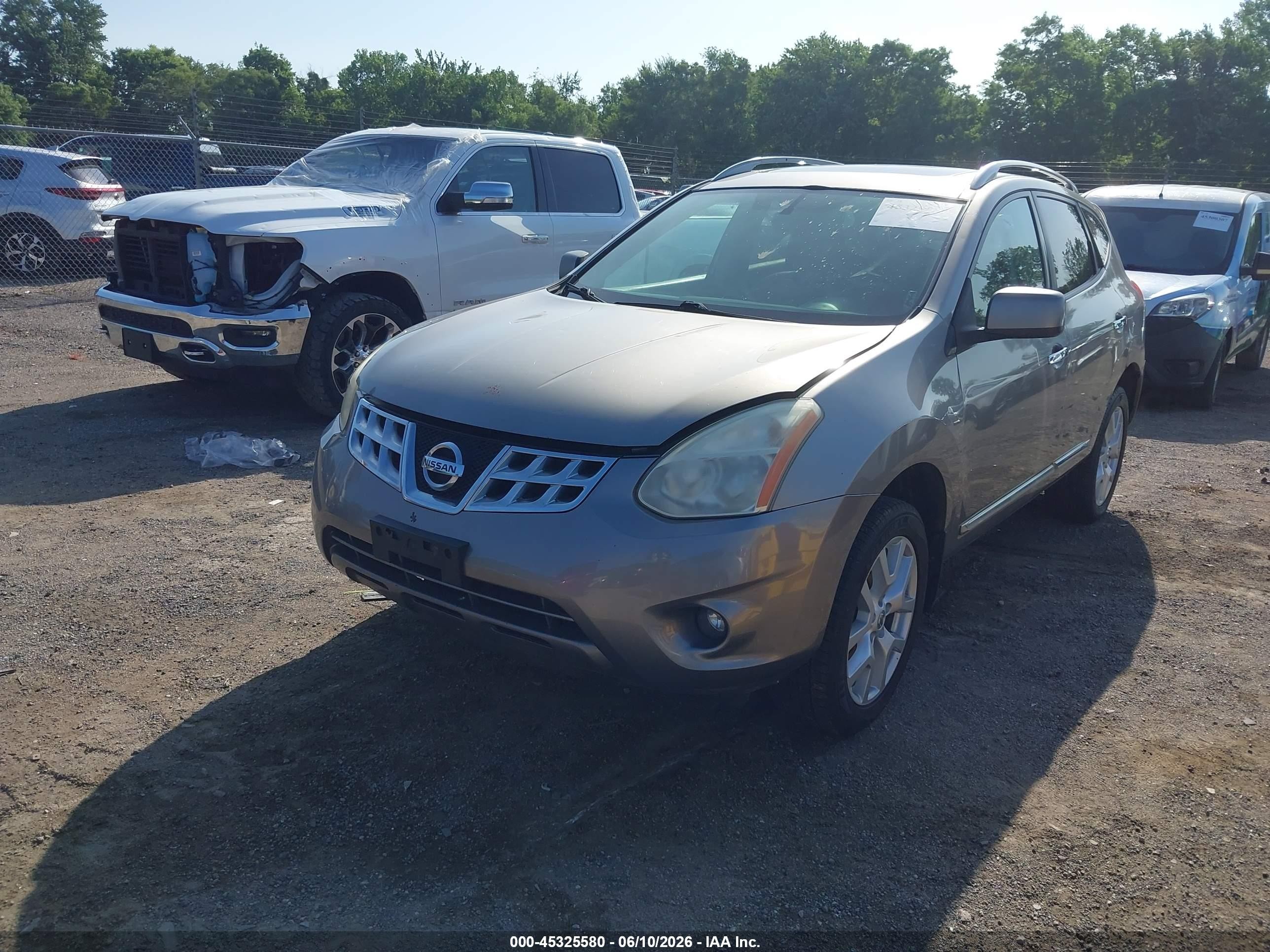 2011 Nissan Rogue Sv Gray vin: JN8AS5MV8BW688013