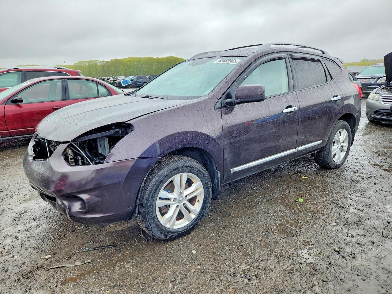 2012 Nissan Rogue S Purple vin: JN8AS5MV8CW358079