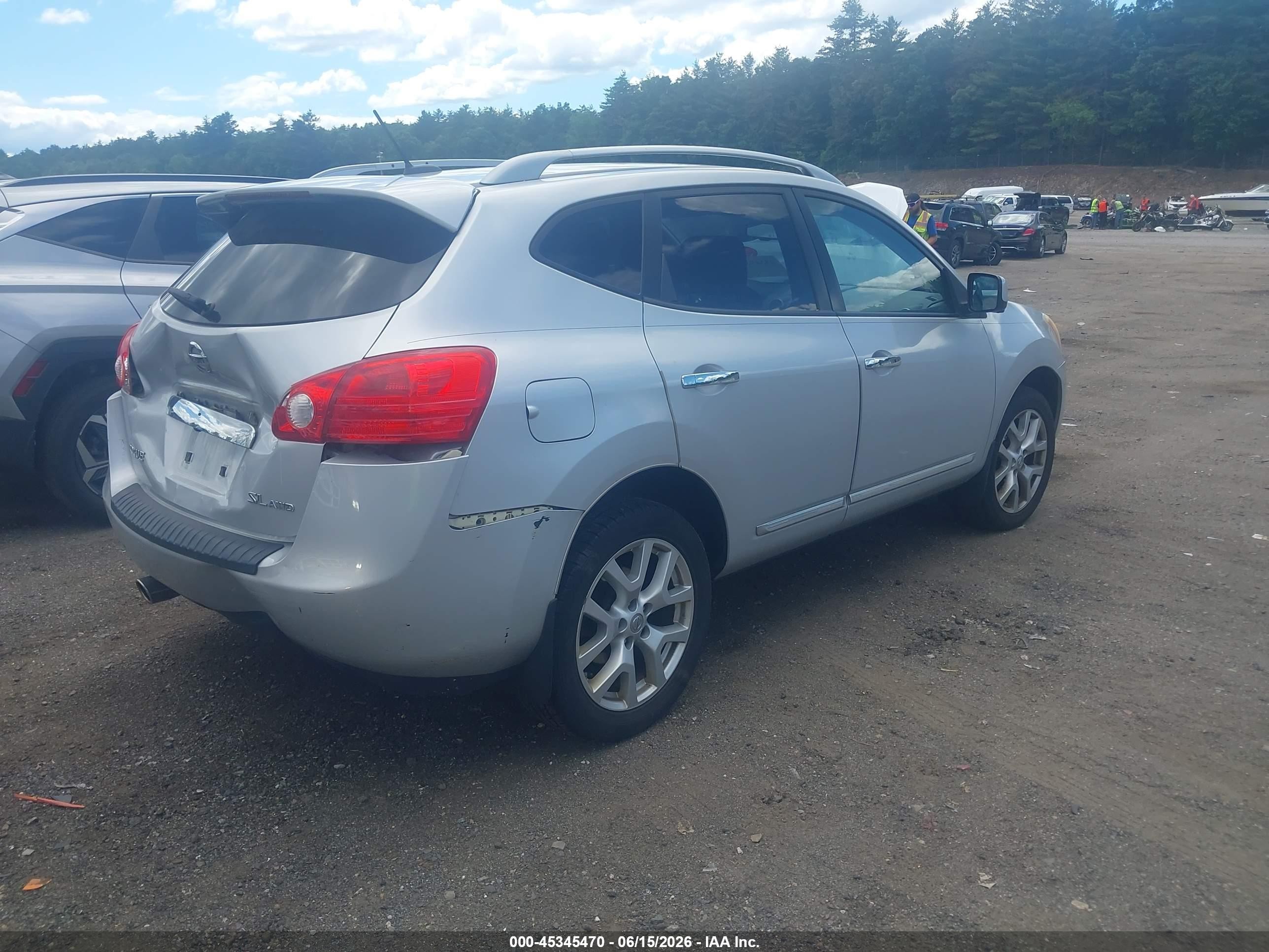 2012 Nissan Rogue Sv W/sl Pkg Серебряный vin: JN8AS5MV8CW371897