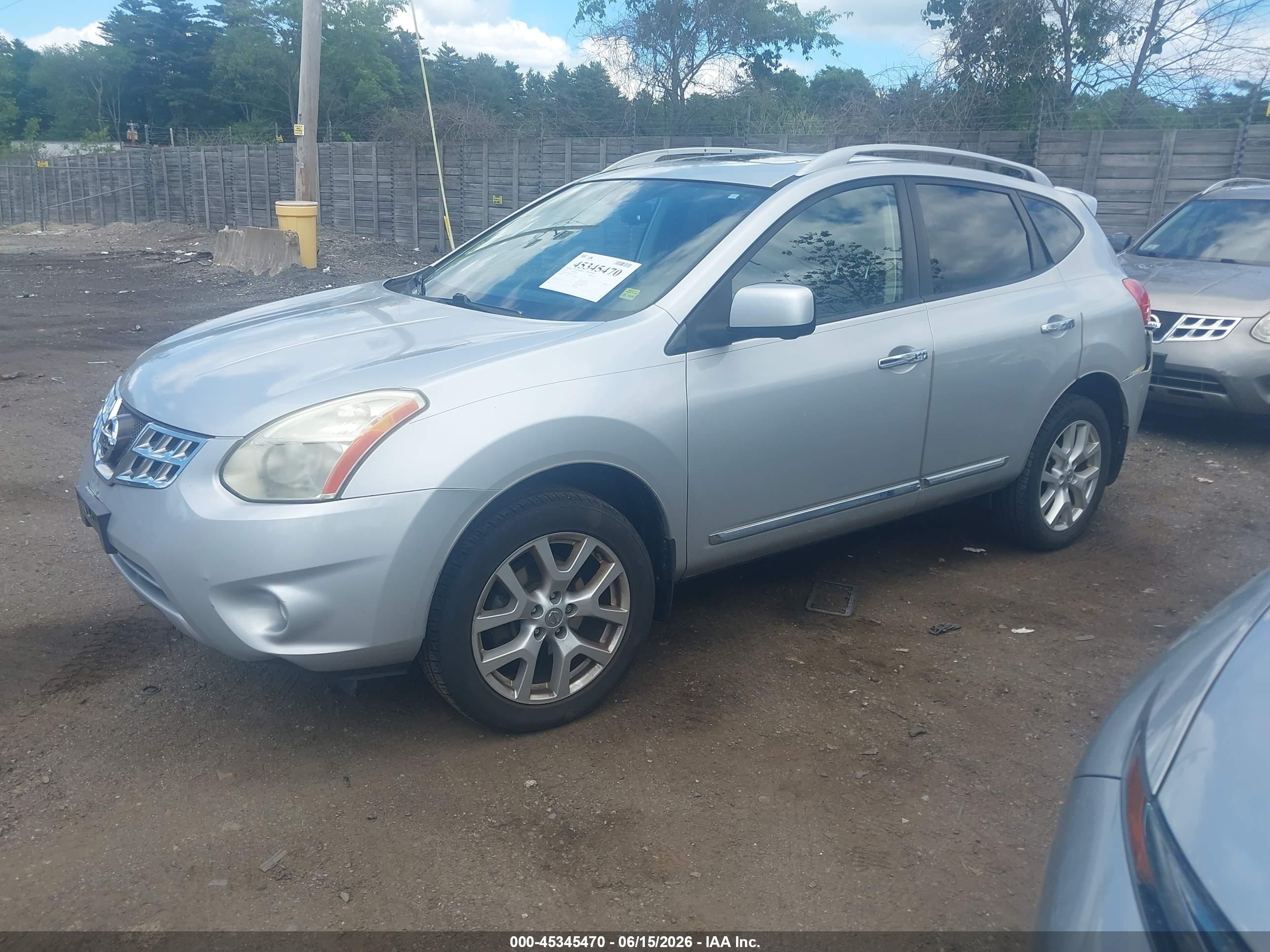 2012 Nissan Rogue Sv W/sl Pkg Серебряный vin: JN8AS5MV8CW371897