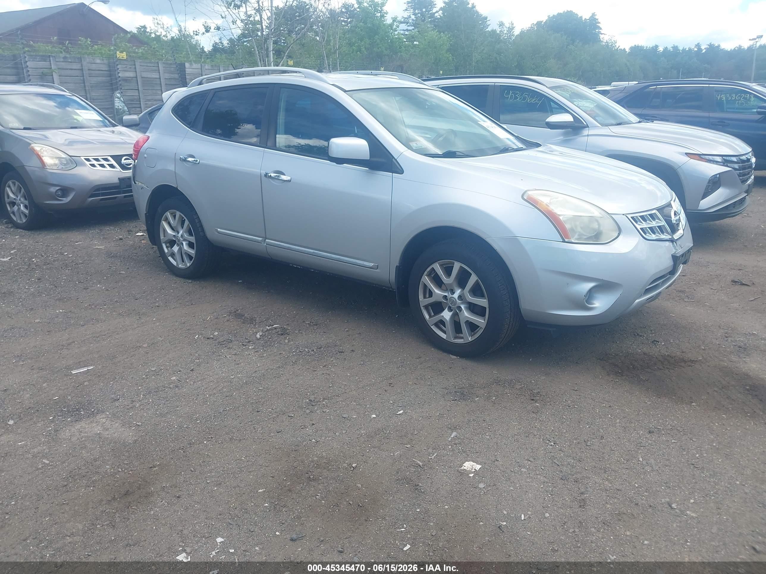 2012 Nissan Rogue Sv W/sl Pkg Серебряный vin: JN8AS5MV8CW371897