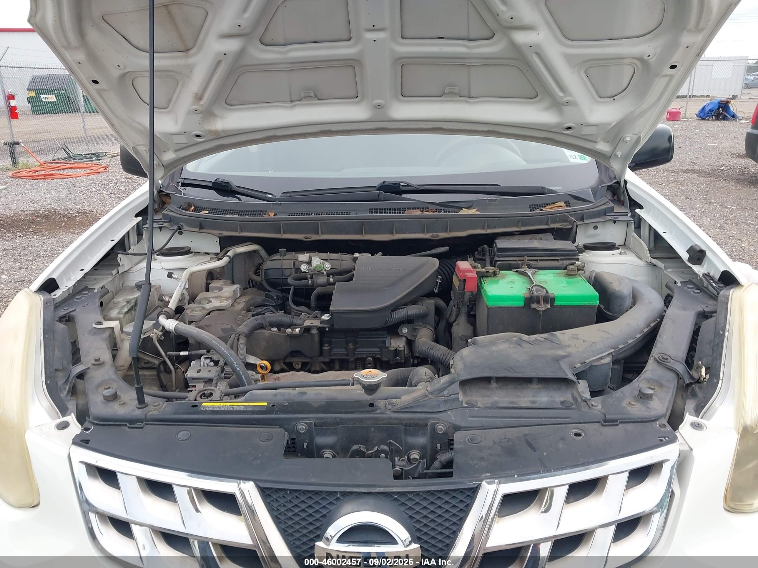 2012 Nissan Rogue S White vin: JN8AS5MV8CW372208
