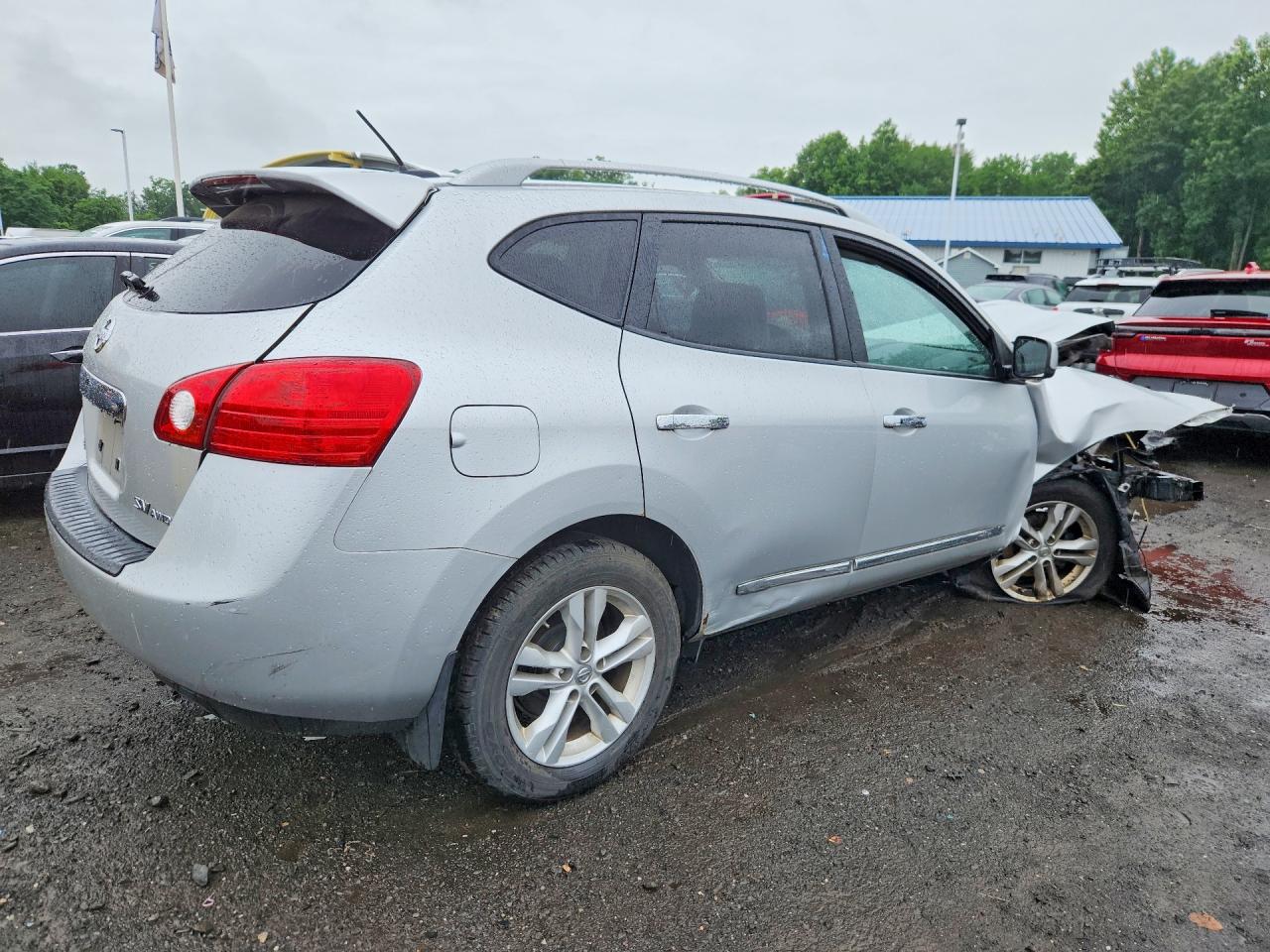 2012 Nissan Rogue S Silver vin: JN8AS5MV8CW375142