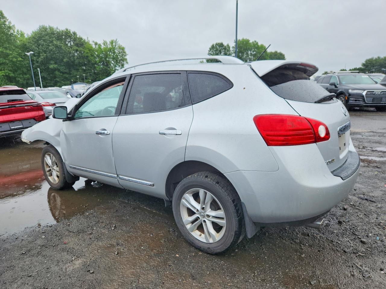 2012 Nissan Rogue S Silver vin: JN8AS5MV8CW375142