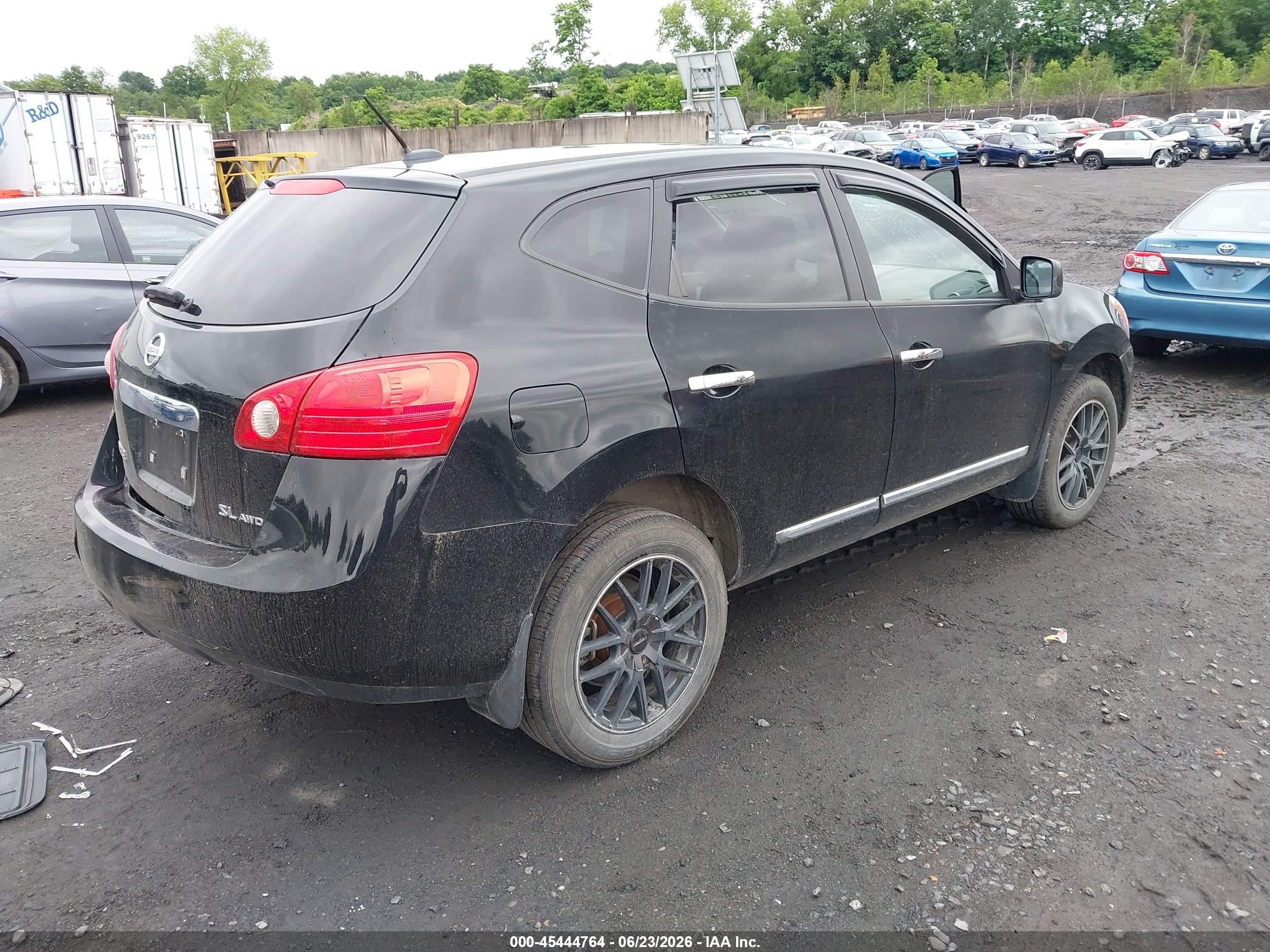 2012 Nissan Rogue S Black vin: JN8AS5MV8CW375240
