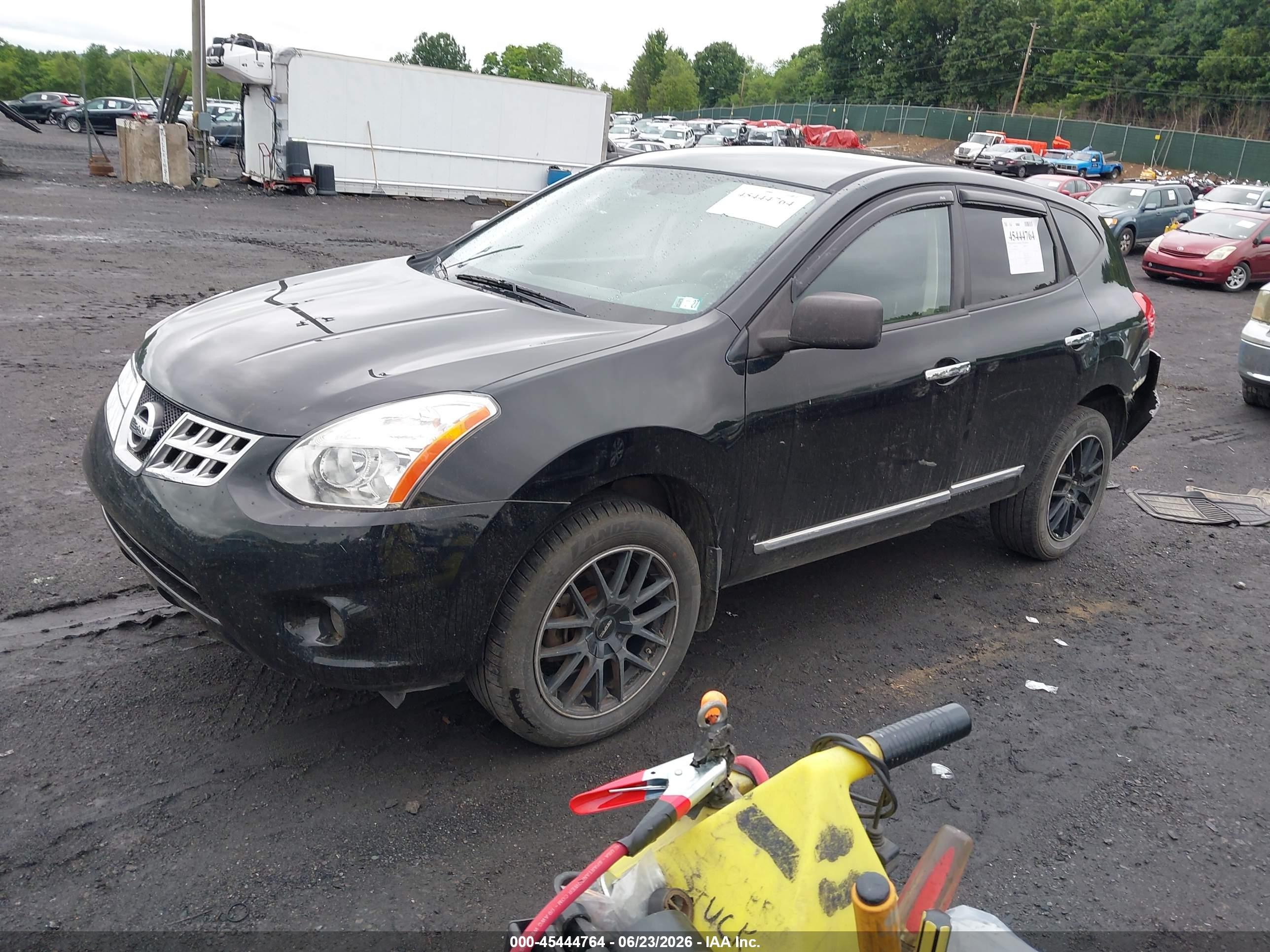 2012 Nissan Rogue S Black vin: JN8AS5MV8CW375240