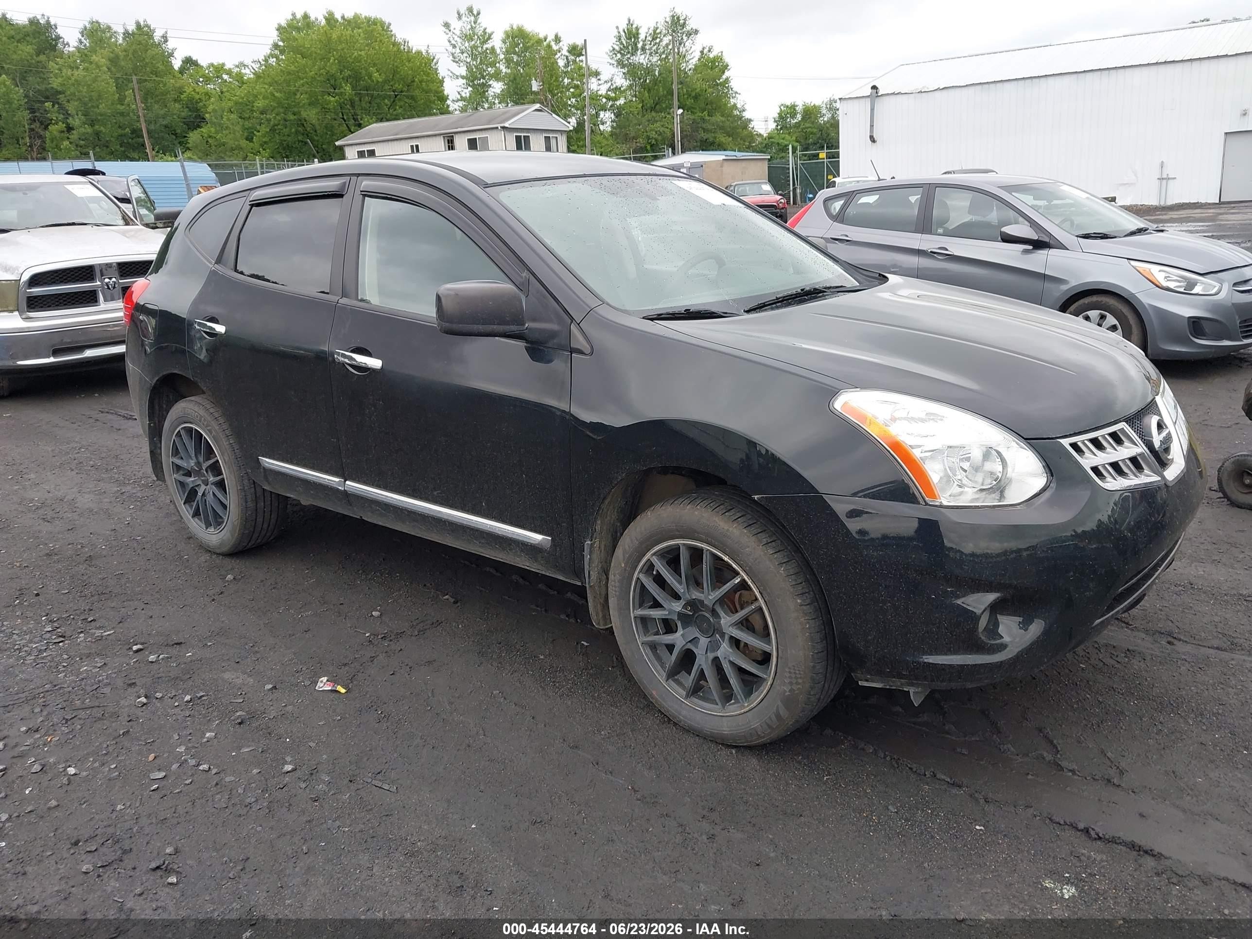 2012 Nissan Rogue S Black vin: JN8AS5MV8CW375240