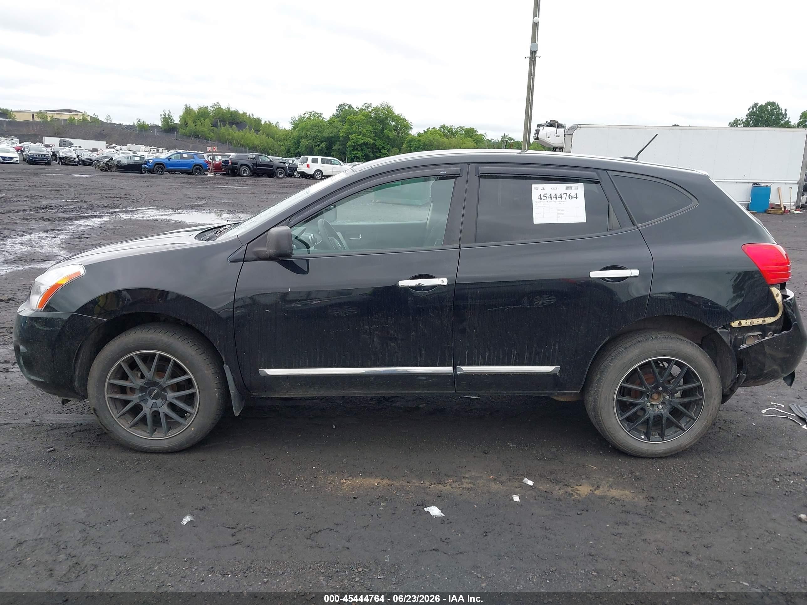 2012 Nissan Rogue S Black vin: JN8AS5MV8CW375240