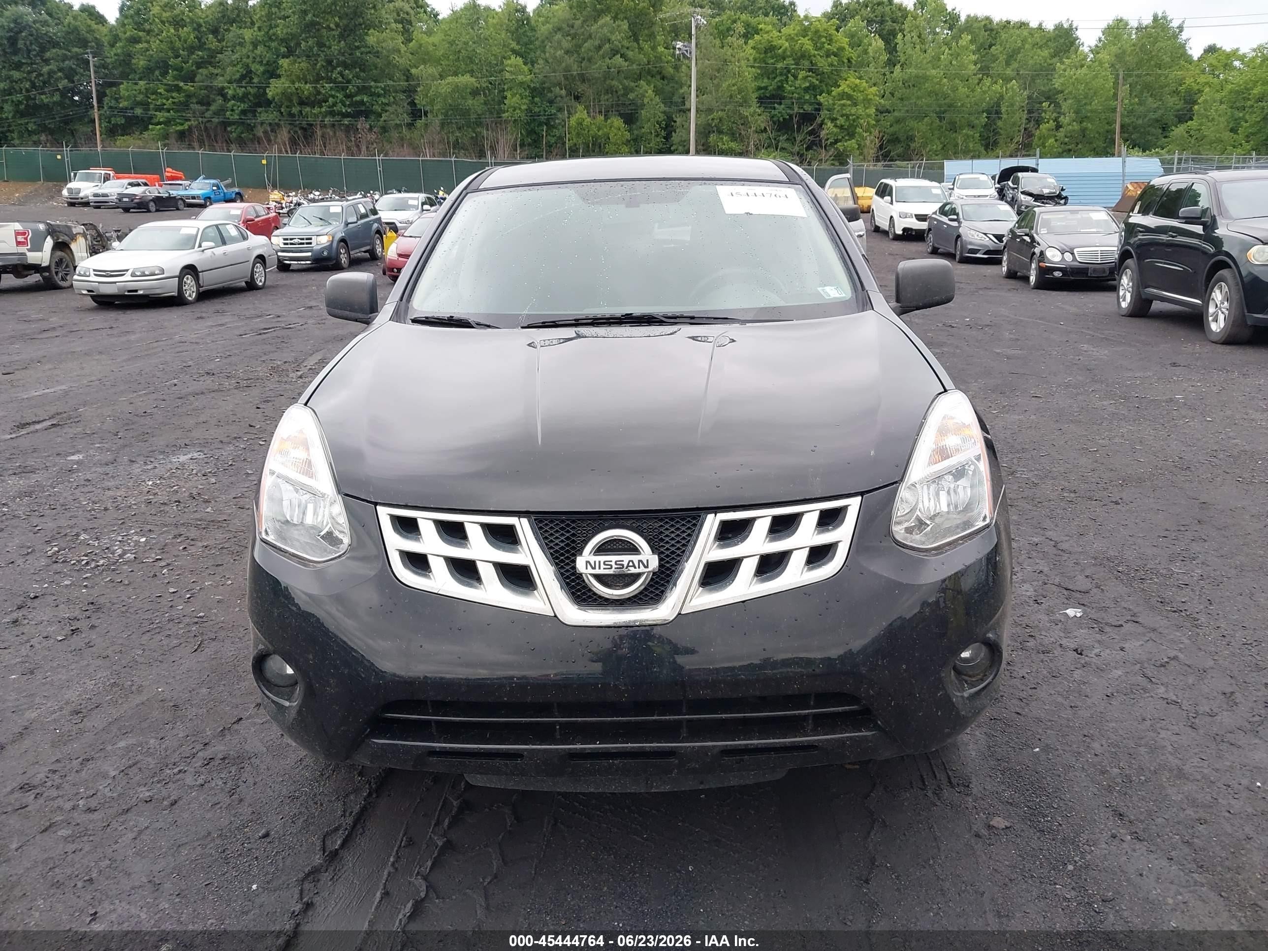 2012 Nissan Rogue S Black vin: JN8AS5MV8CW375240