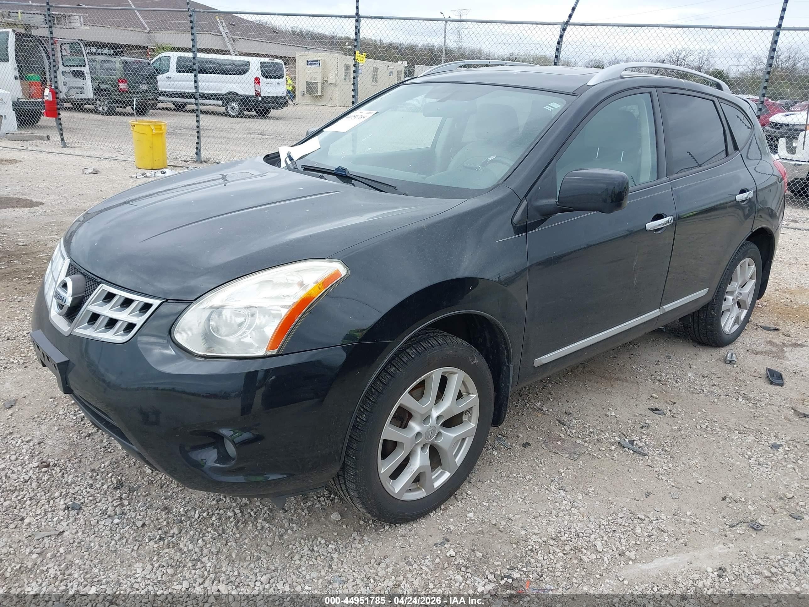 2012 Nissan Rogue Sv W/sl Pkg Black vin: JN8AS5MV8CW375433