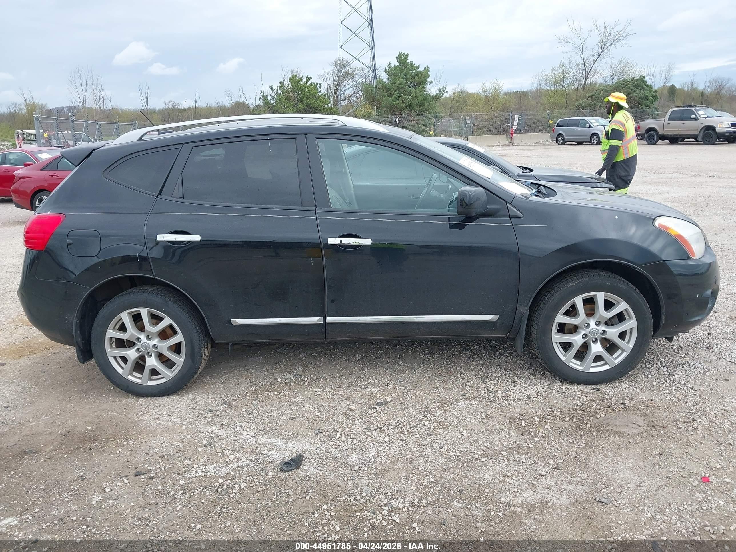 2012 Nissan Rogue Sv W/sl Pkg Black vin: JN8AS5MV8CW375433