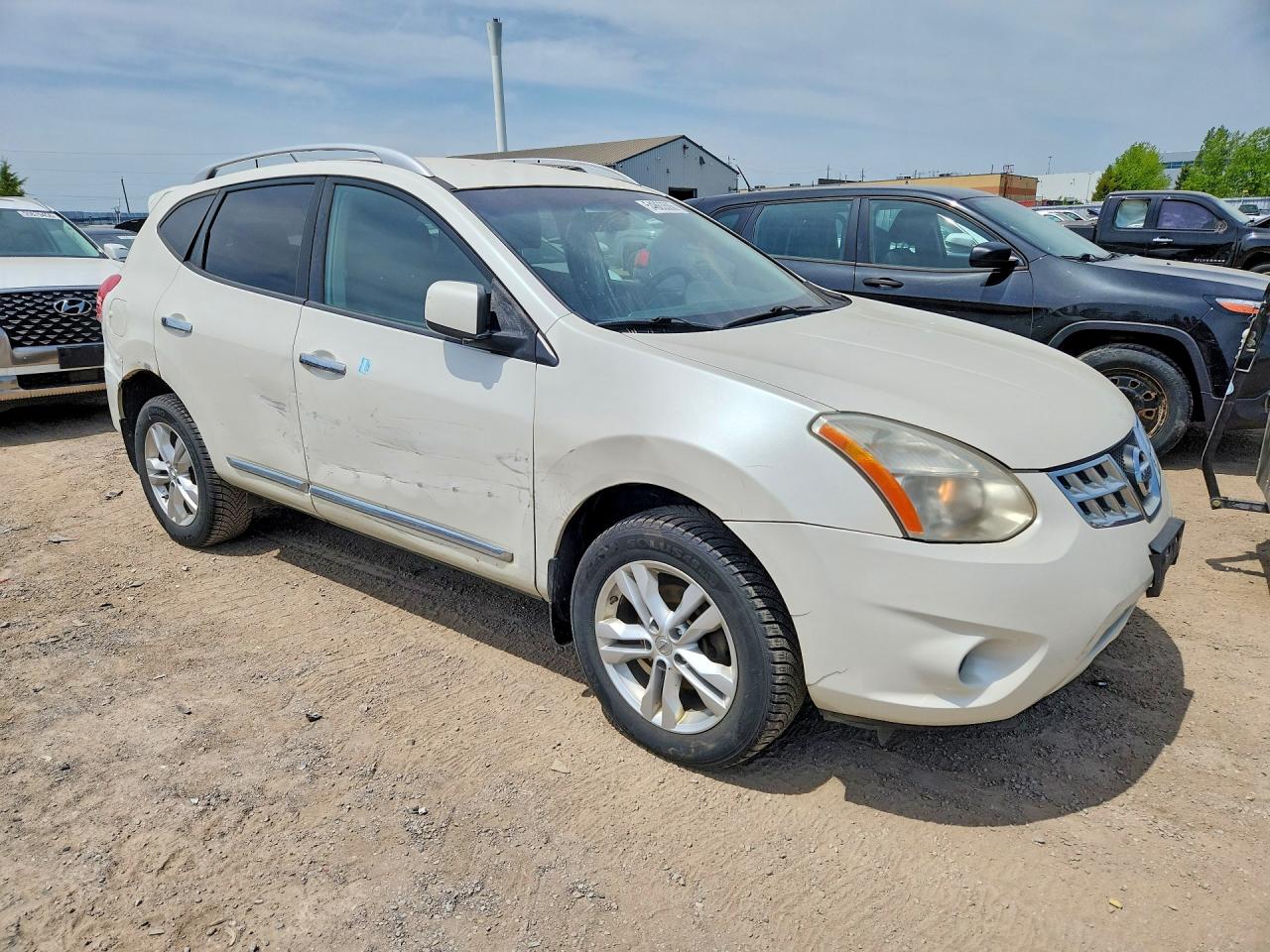 2012 Nissan Rogue S White vin: JN8AS5MV8CW379112