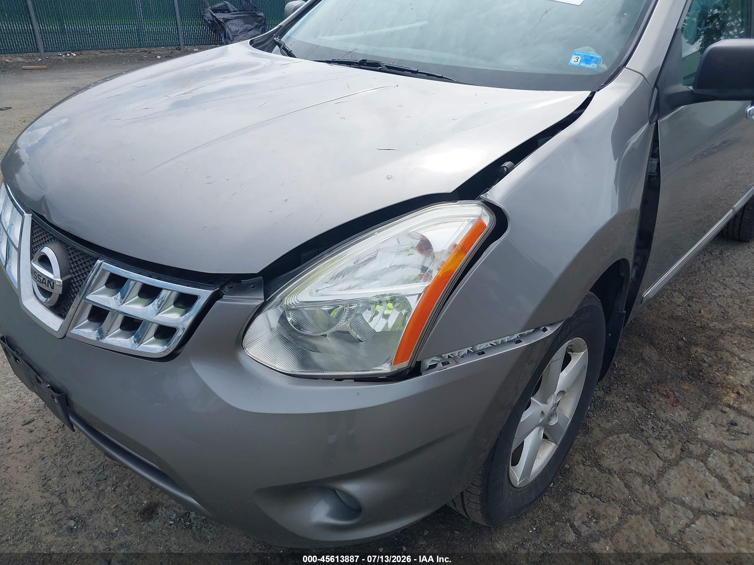 2012 Nissan Rogue S Gray vin: JN8AS5MV8CW380213